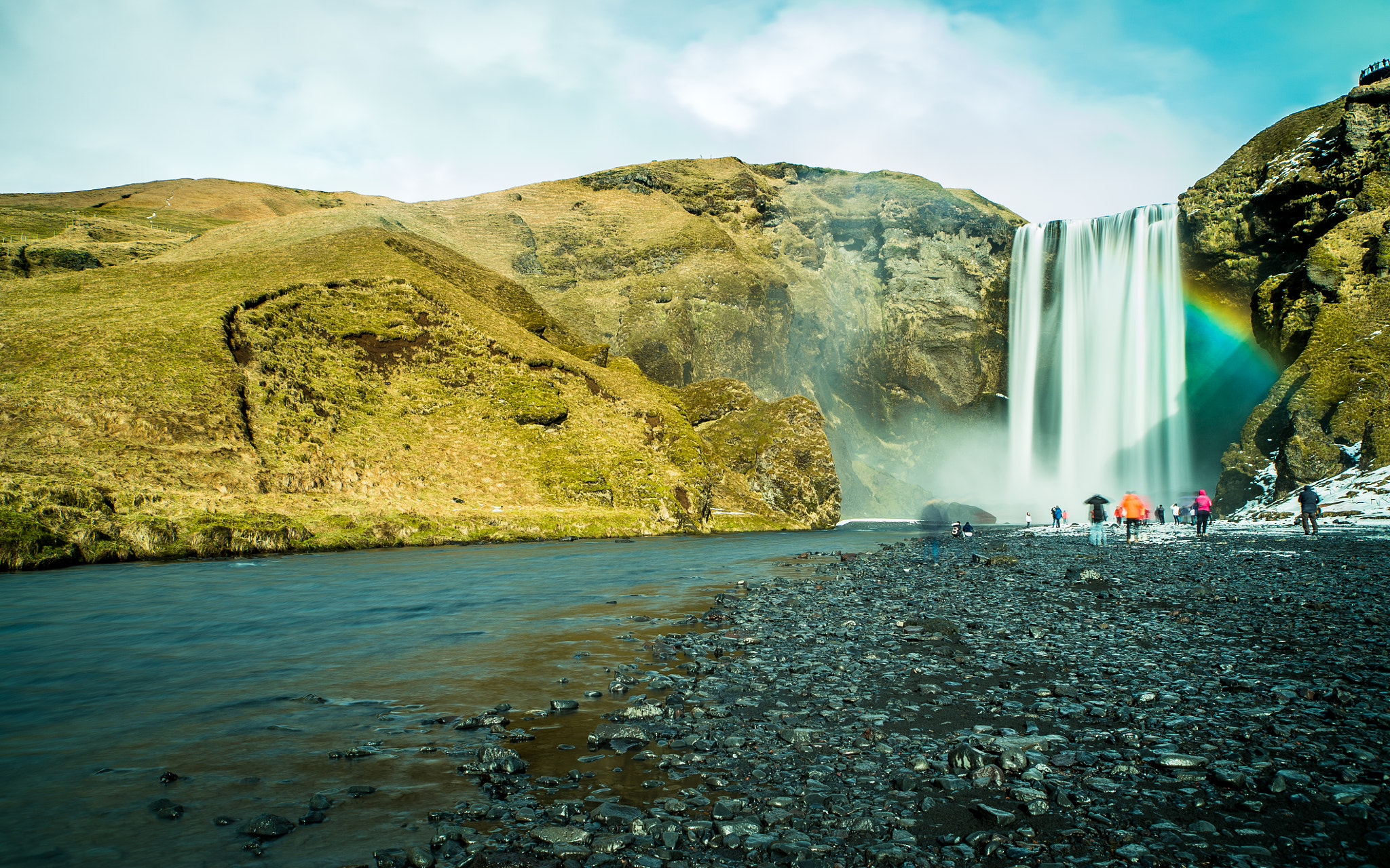 Sony a7S + Sony DT 50mm F1.8 SAM sample photo. Skogafoss photography