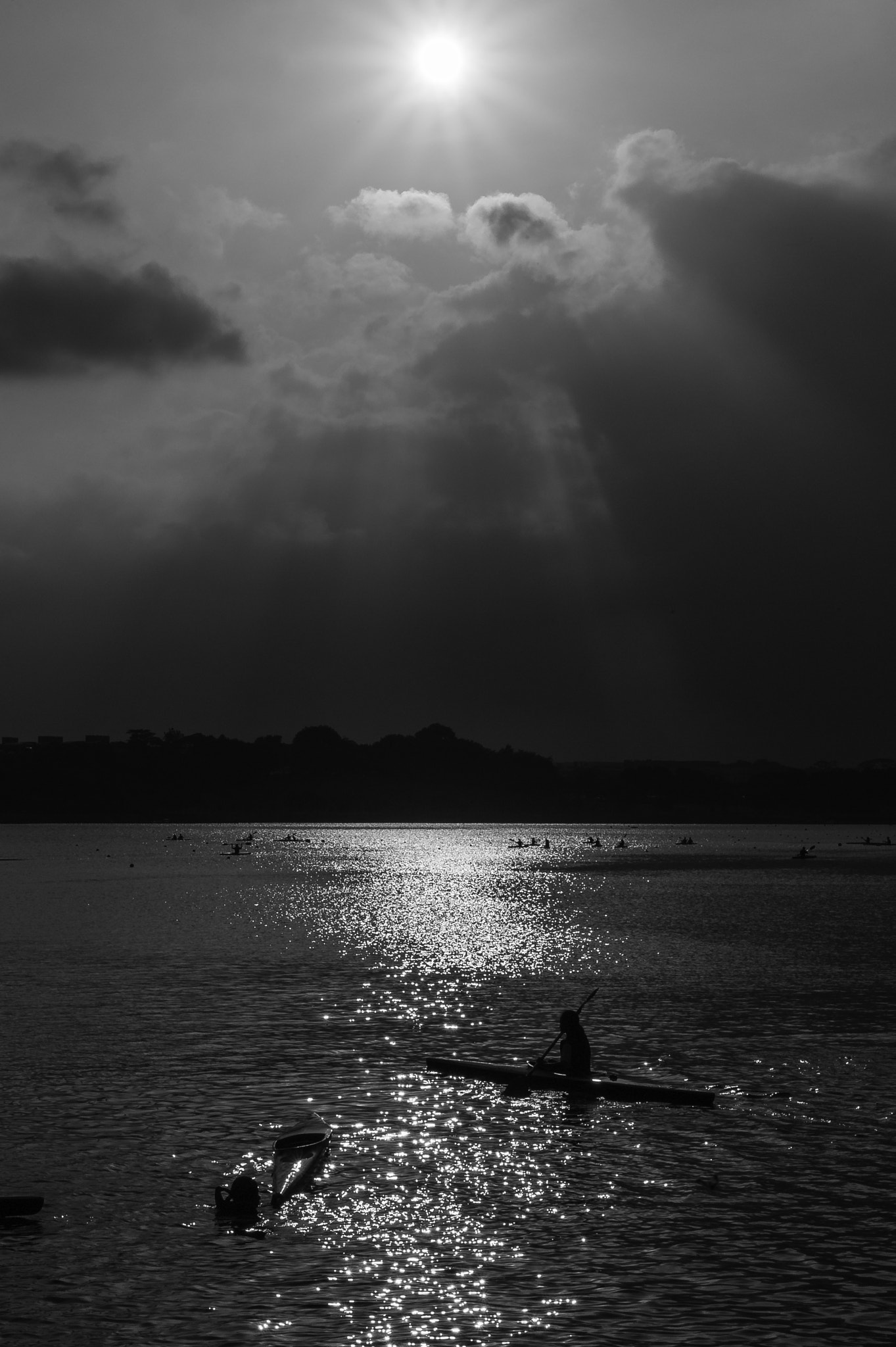 Nikon D3S sample photo. Kayaking at sunset. photography