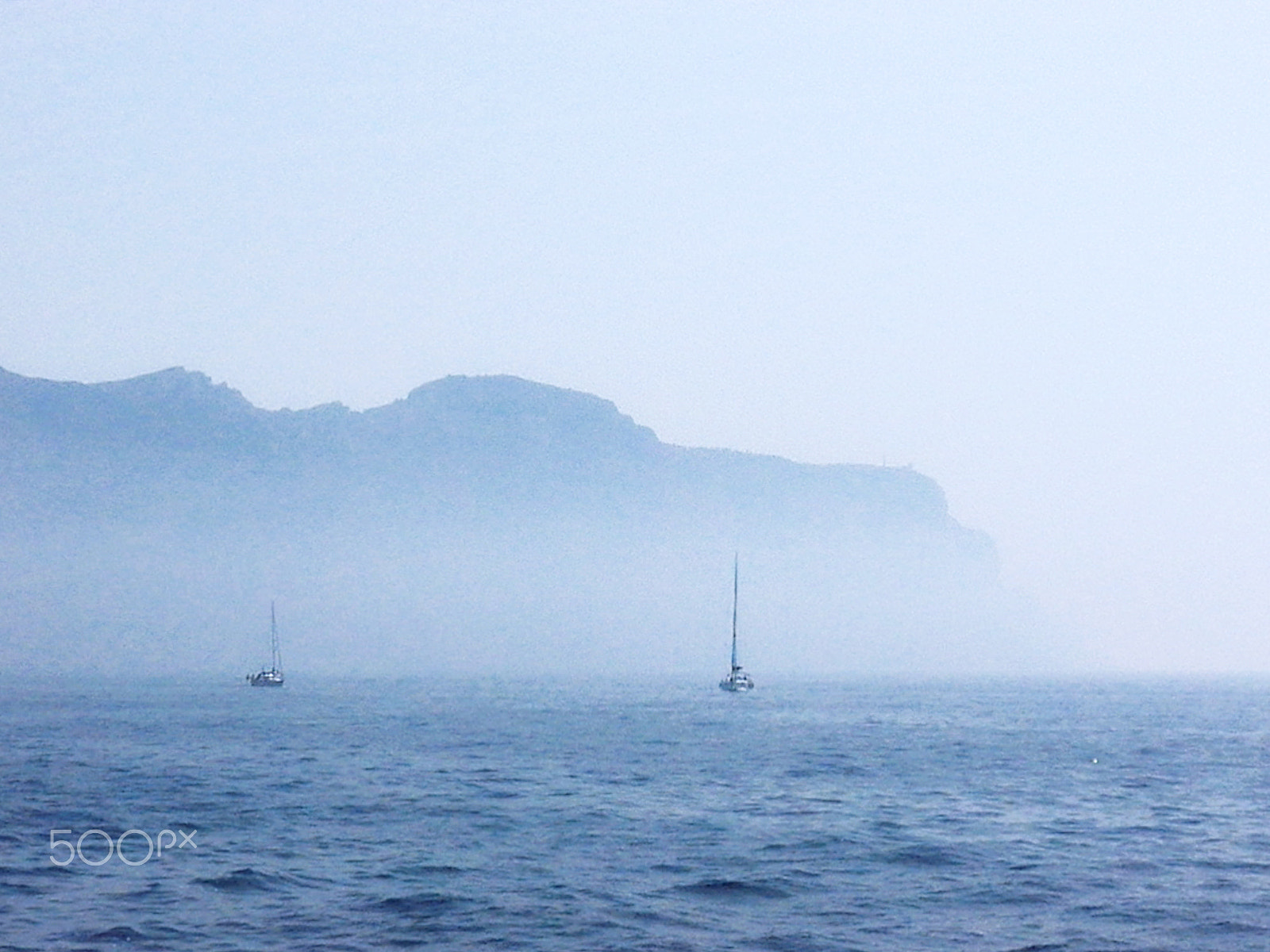 Olympus SP-620UZ sample photo. Morning fog on the mediterranean sea photography