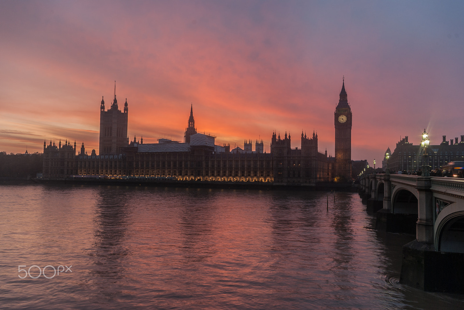 Samsung GX-10 sample photo. Pink dusk - parliament 1 photography