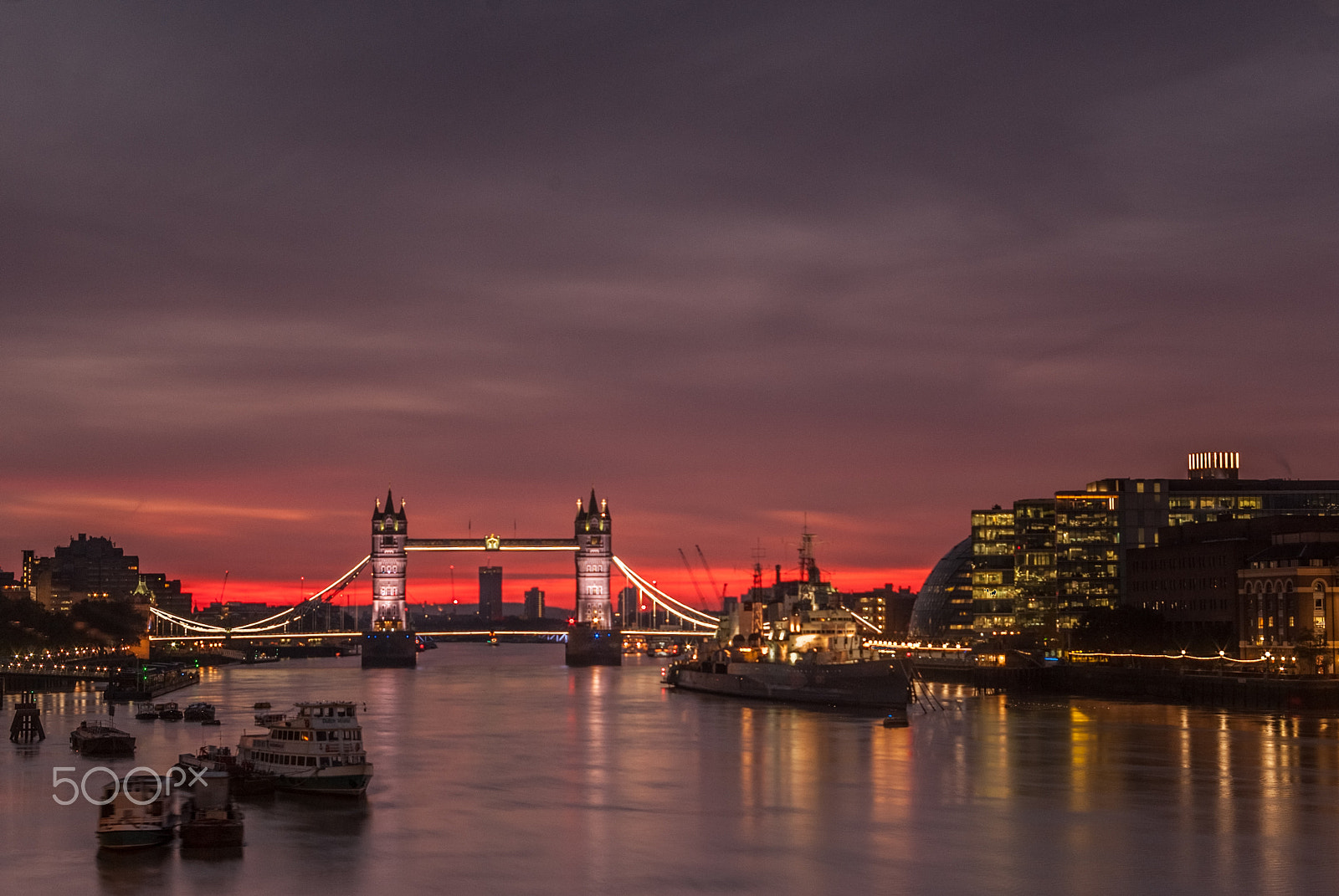 Samsung GX-10 sample photo. Tower bridge dawn 3 photography