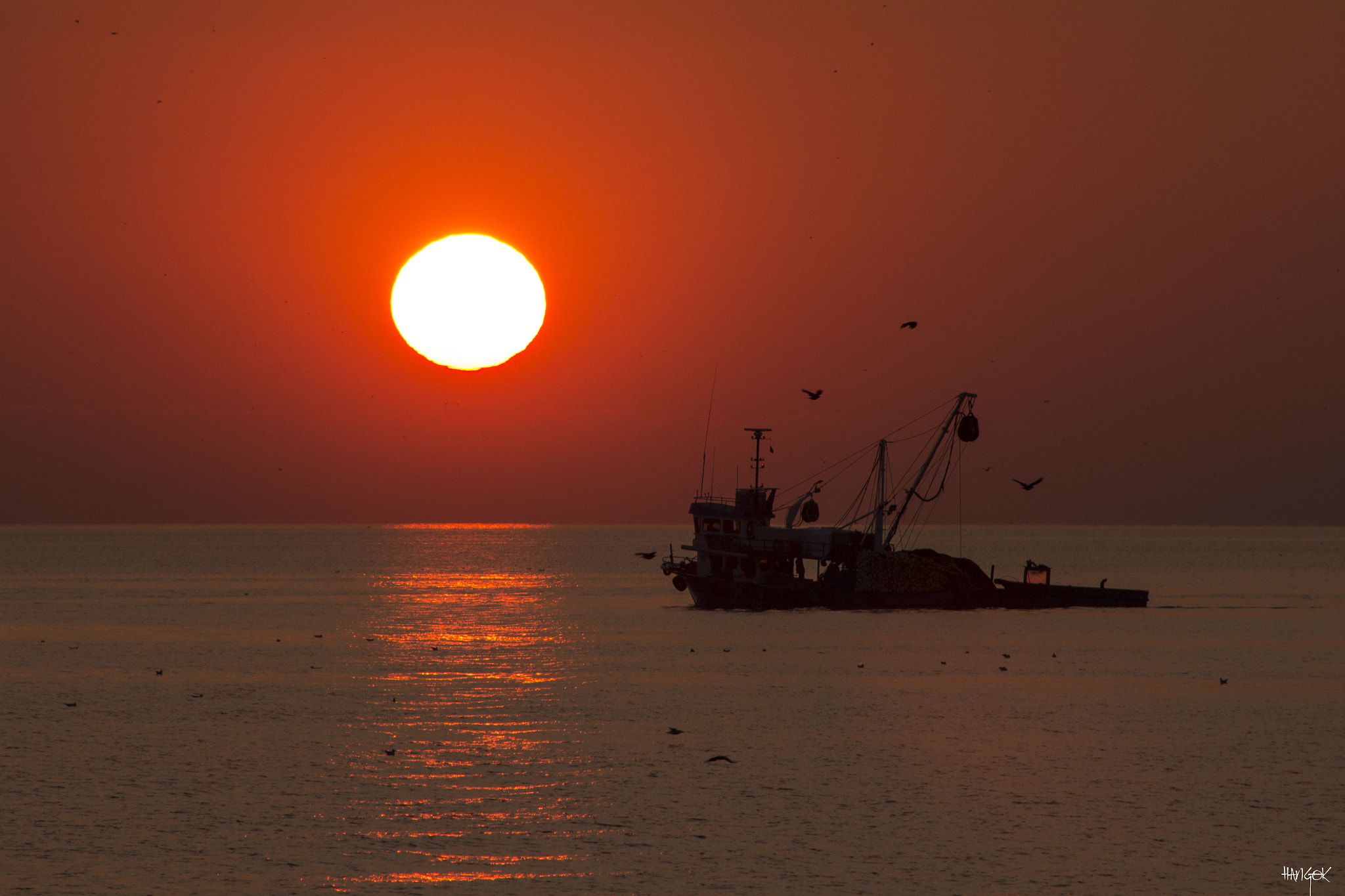 Canon EOS 60D + EF75-300mm f/4-5.6 sample photo. Fishing boat photography