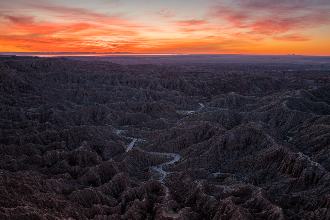 Canon EF 24-70mm F2.8L II USM sample photo. Sunrise in the badlands photography