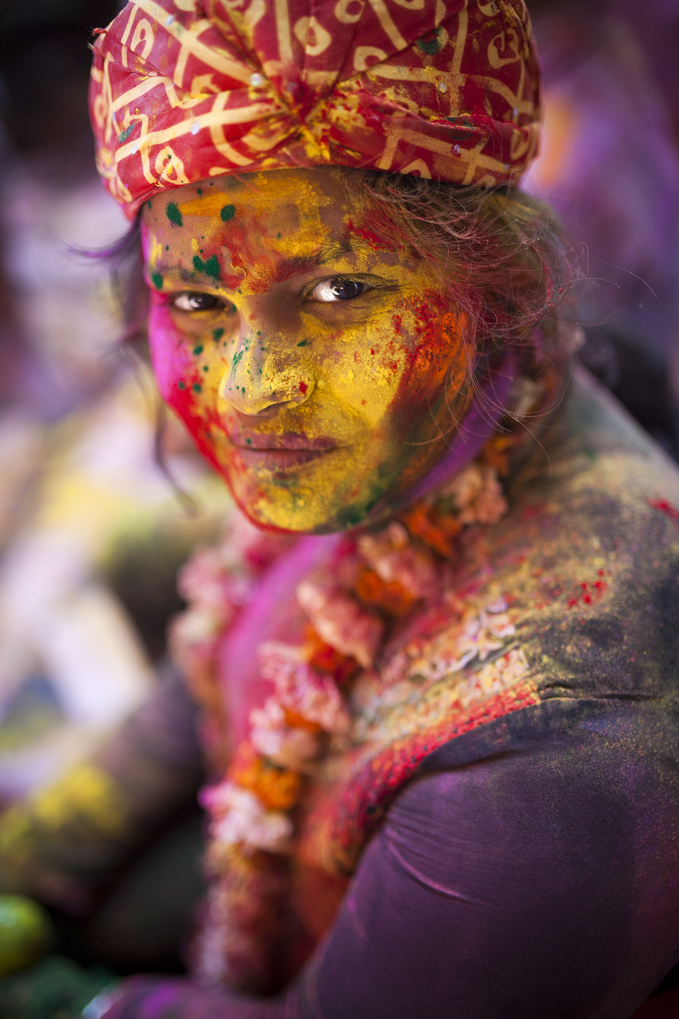 Canon EOS 5D sample photo. Color of holi festival  photography