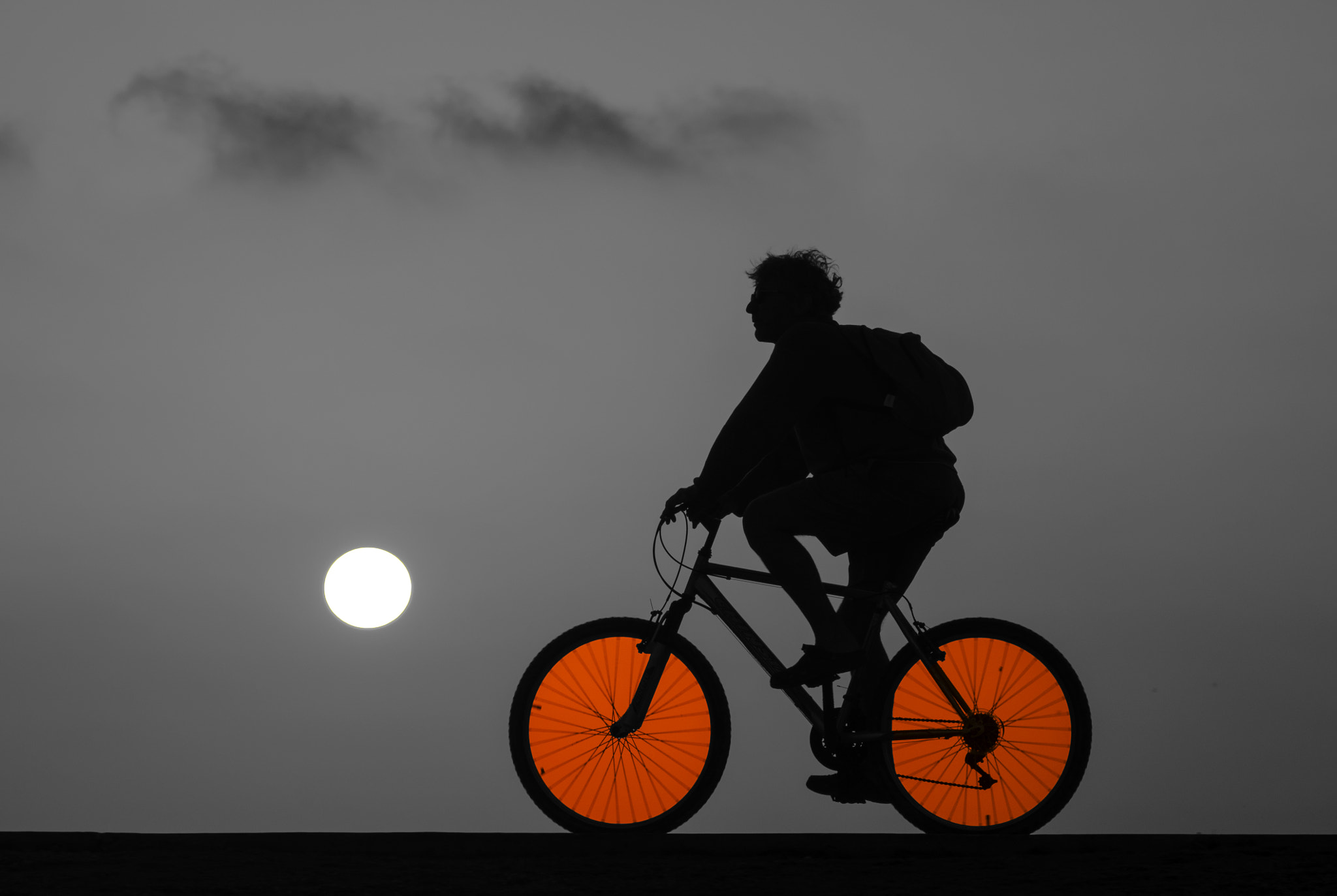 Nikon AF-S Nikkor 70-200mm F2.8G ED VR II sample photo. Riding at sunset photography