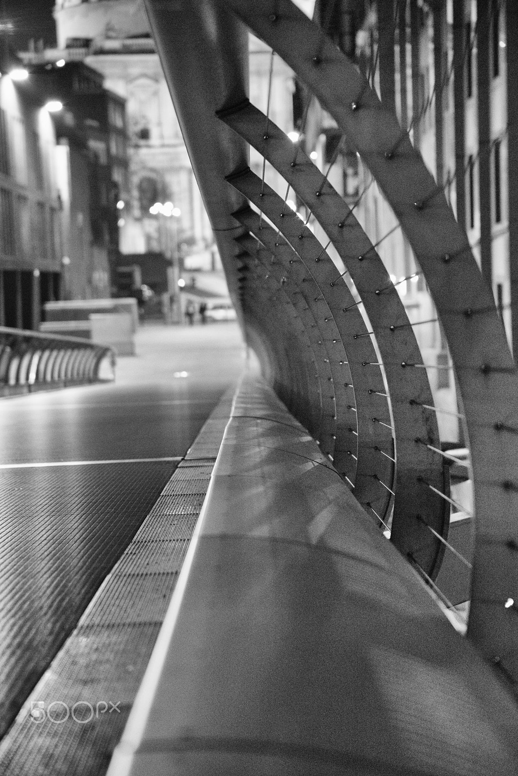 Nikon D750 + Sigma 24-105mm F4 DG OS HSM Art sample photo. Millennium bridge perspective photography
