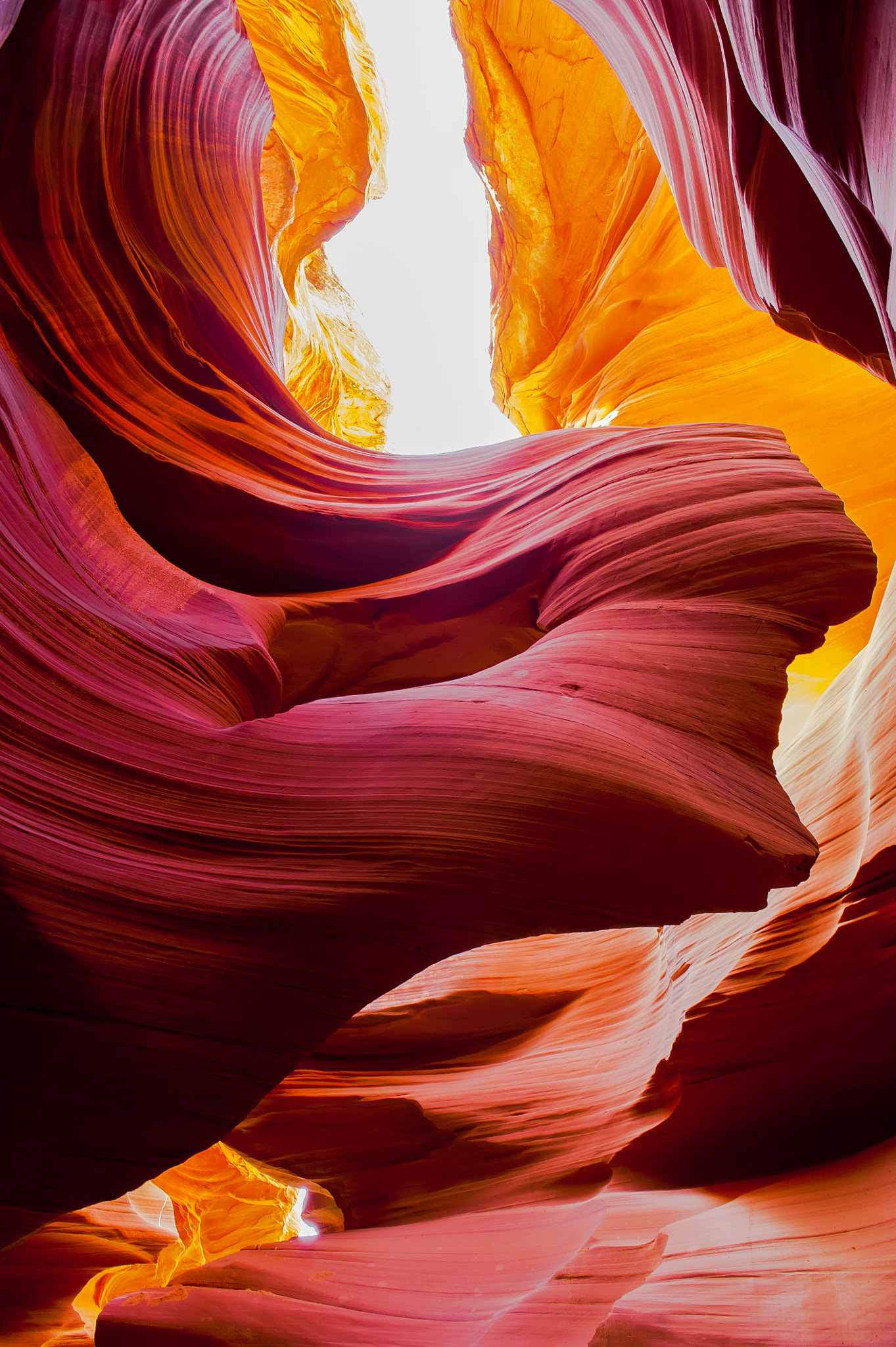 Nikon D3 sample photo. Lower antelope canyon - lady in the wind photography