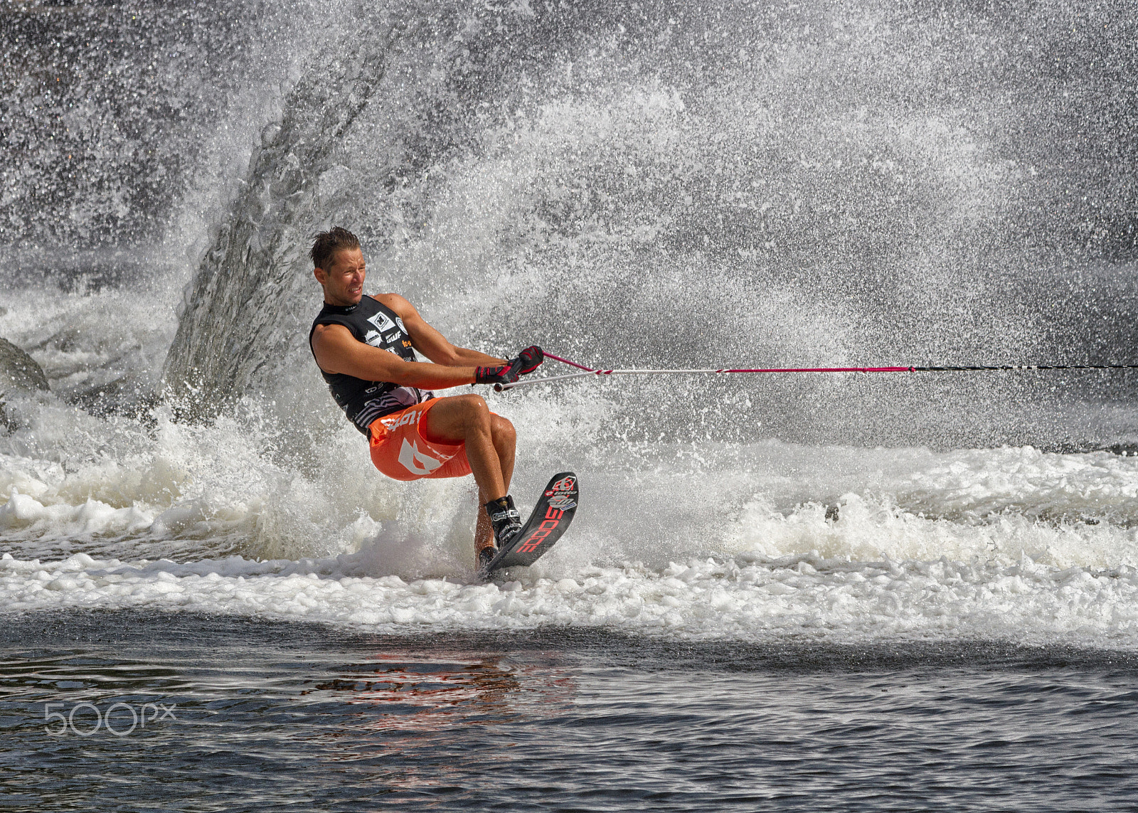 Canon EF 70-300mm F4-5.6 IS USM sample photo. Moomba watersking photography