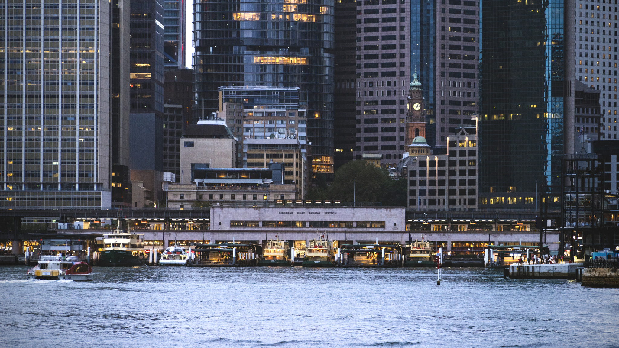 Sony a7R + Sony FE 70-200mm F4 G OSS sample photo. Night view of circular quay railway station,sydney photography