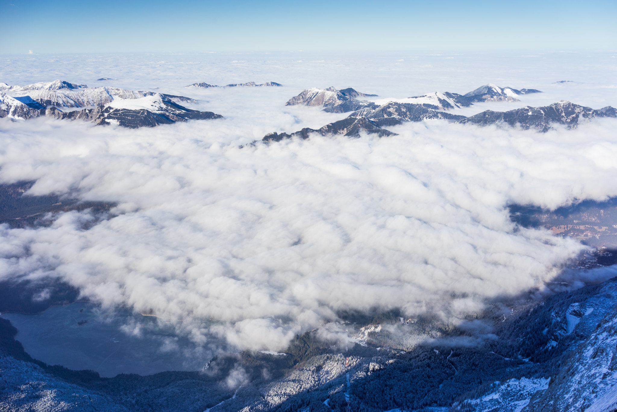 Sony a7R sample photo. View from the zugspitze photography