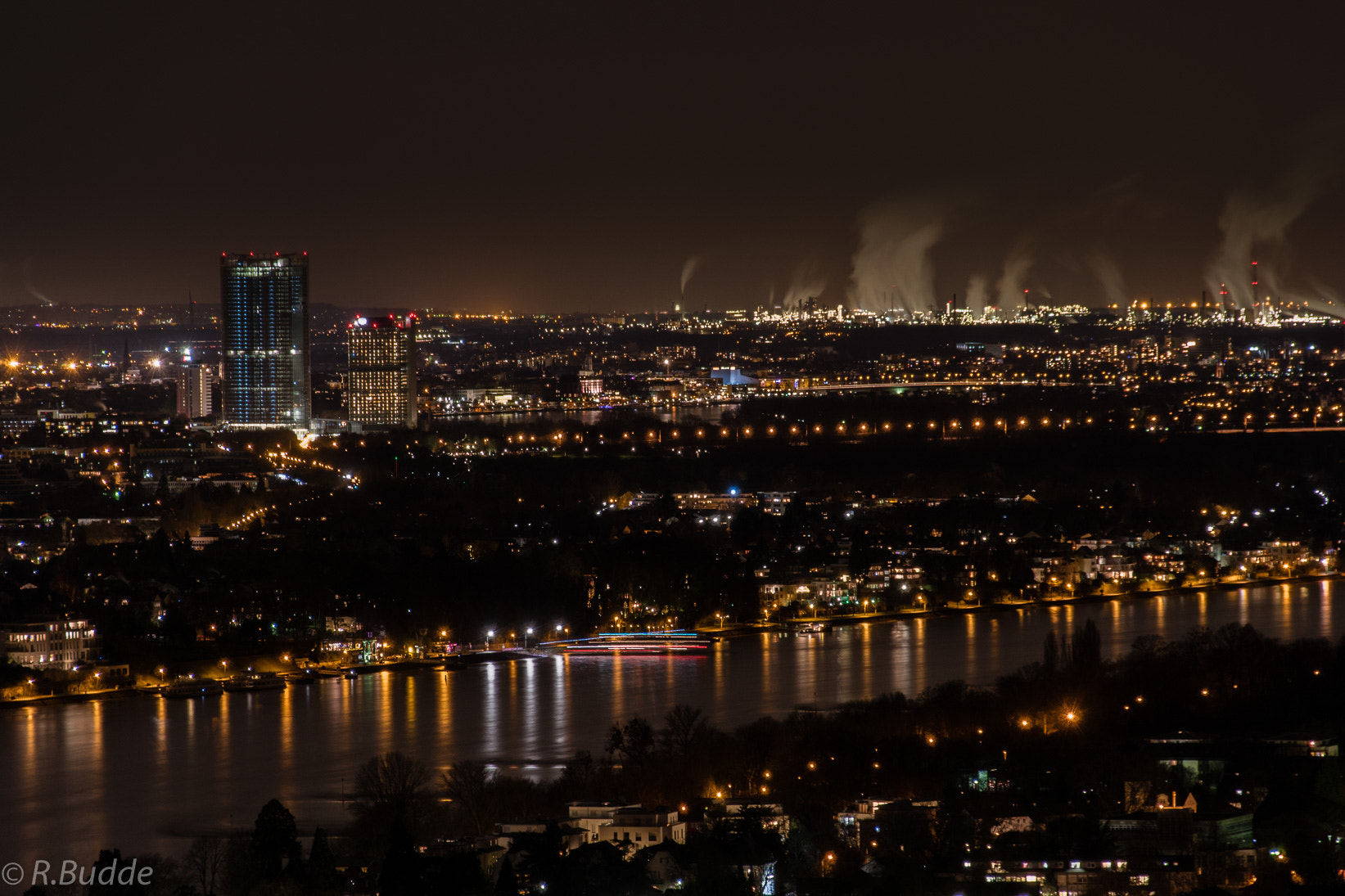 Sony ILCA-77M2 sample photo. Bonn at night photography