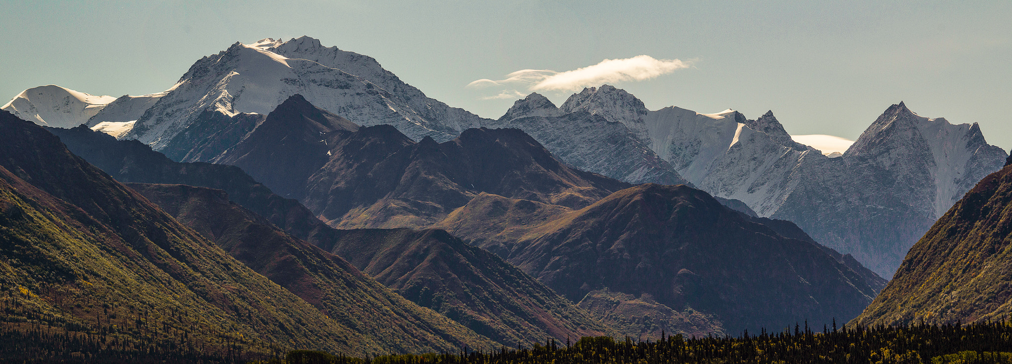 Canon EOS 60D + Sigma 150-500mm F5-6.3 DG OS HSM sample photo. Alaska mountain range photography