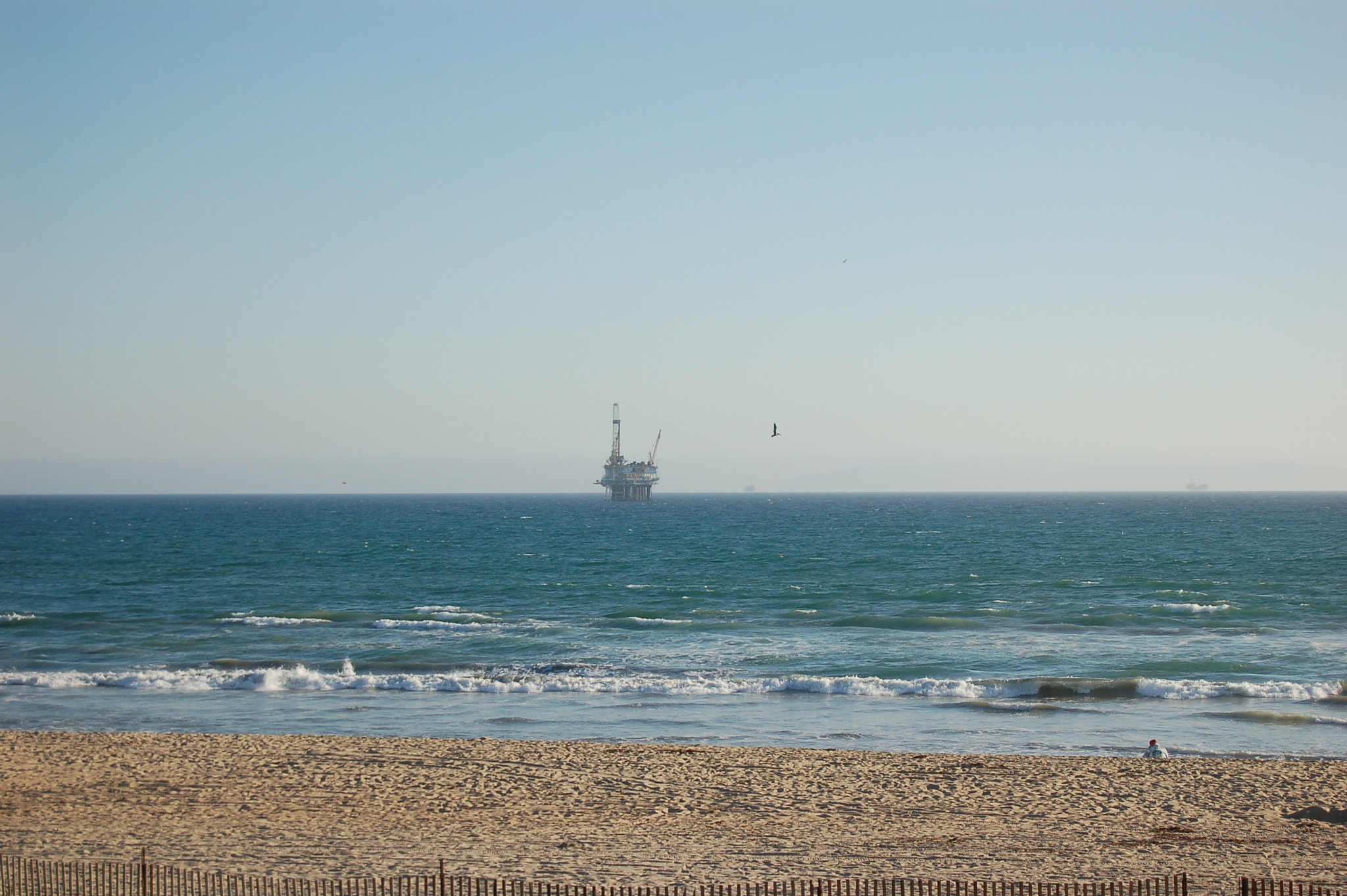 Nikon D50 sample photo. Oil platform photography