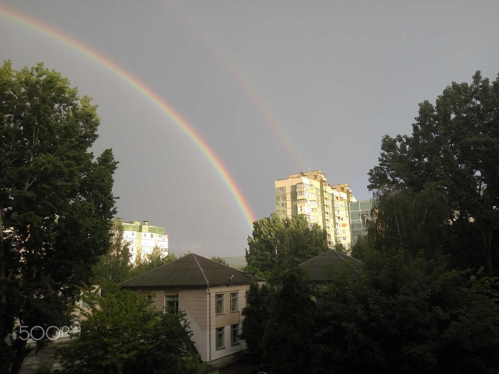 Xiaomi HM Note 2 sample photo. Double rainbow photography