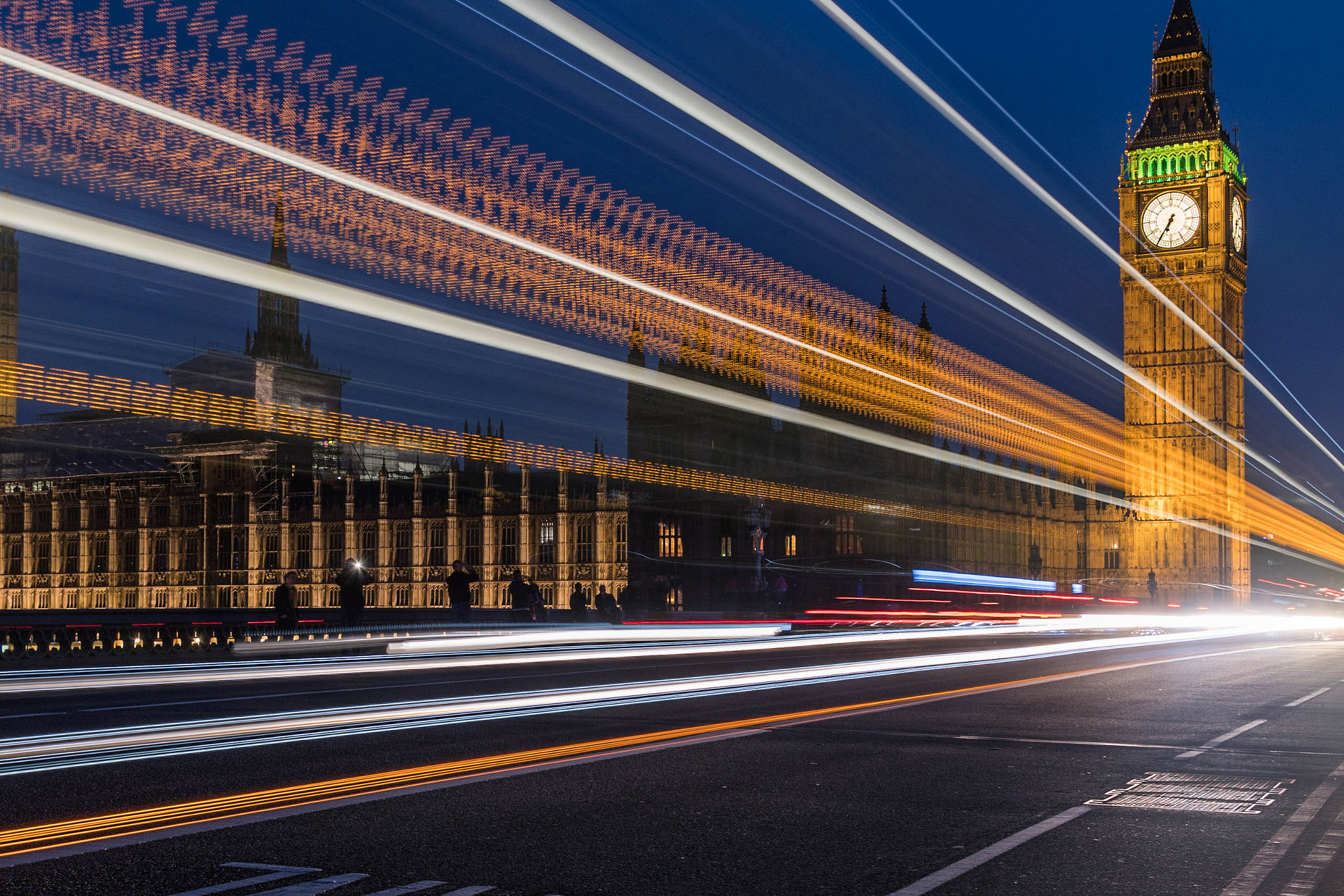 Nikon D500 sample photo. Flashing big ben photography