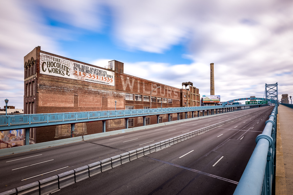 Nikon AF-S Nikkor 17-35mm F2.8D ED-IF sample photo. Ben franklin bridge photography