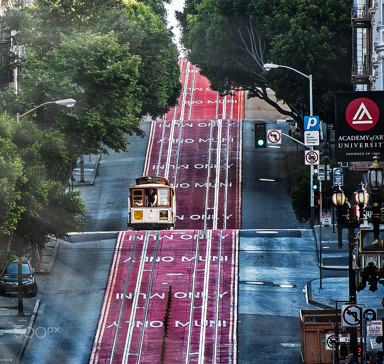 Nikon D700 sample photo. Street car in san francisco photography