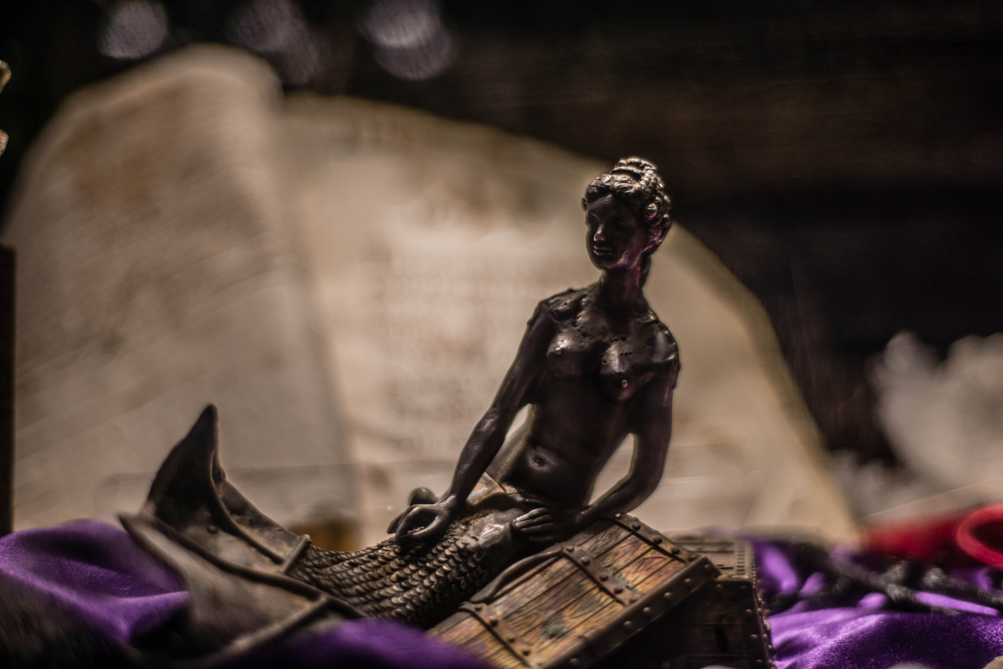 Nikon D800E + Nikon AF Nikkor 50mm F1.8D sample photo. Mermaid in pirate museum photography