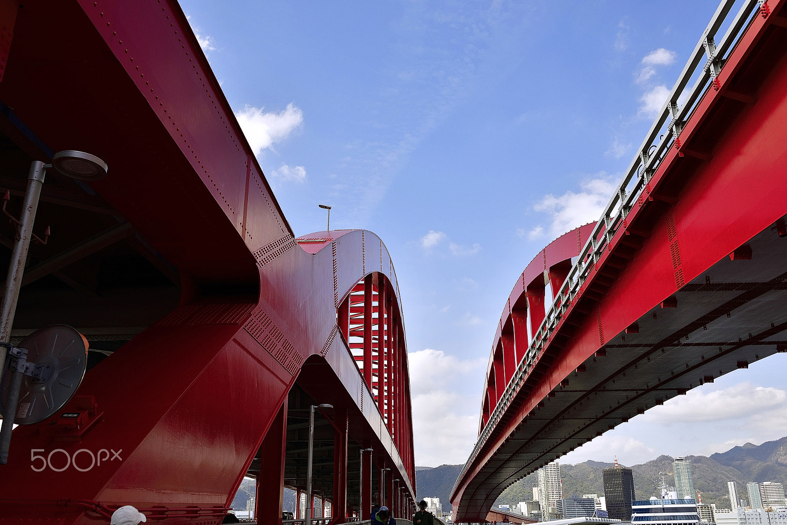 Nikon D800E sample photo. Kobe bridge photography
