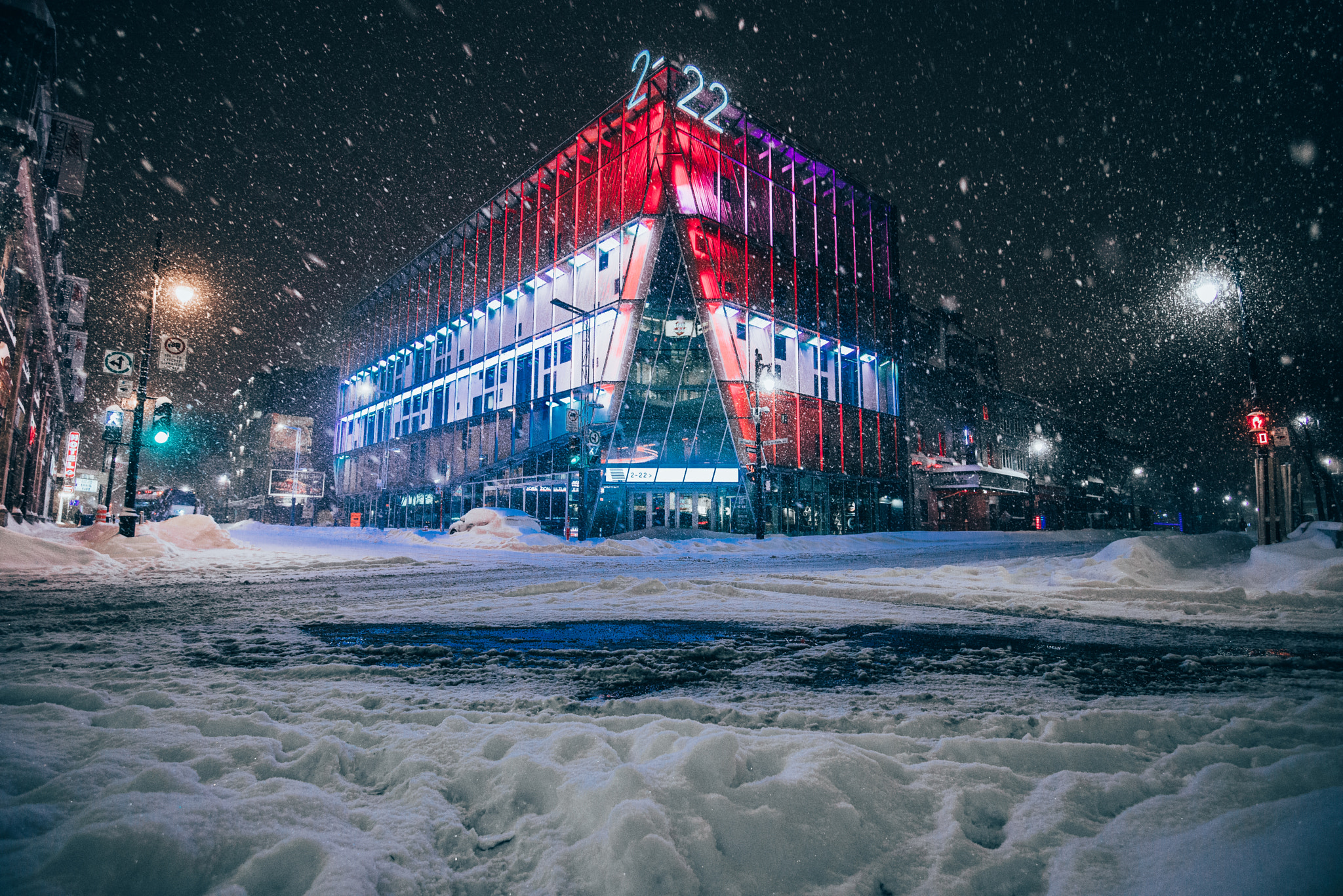 Nikon AF-S Nikkor 16-35mm F4G ED VR sample photo. Montréal blizzard! photography