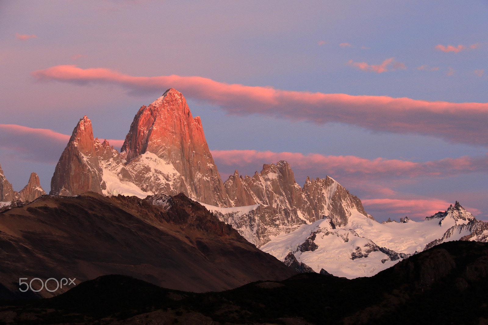 Canon EF-S 18-200mm F3.5-5.6 IS sample photo. Fitz roy sunrise photography
