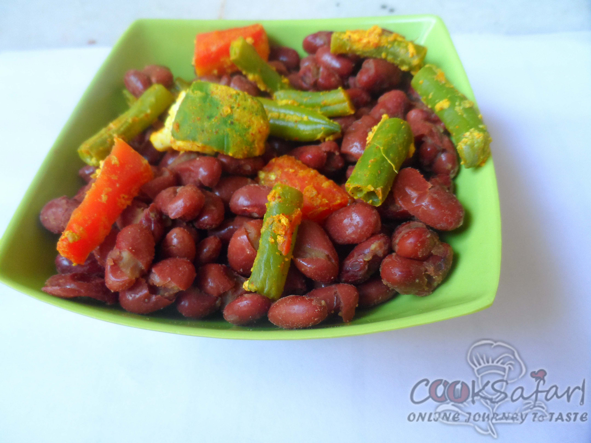 Samsung WB150 / WB150F / WB152 / WB152F / WB151 sample photo. Kidney beans with vegetables recipe photography