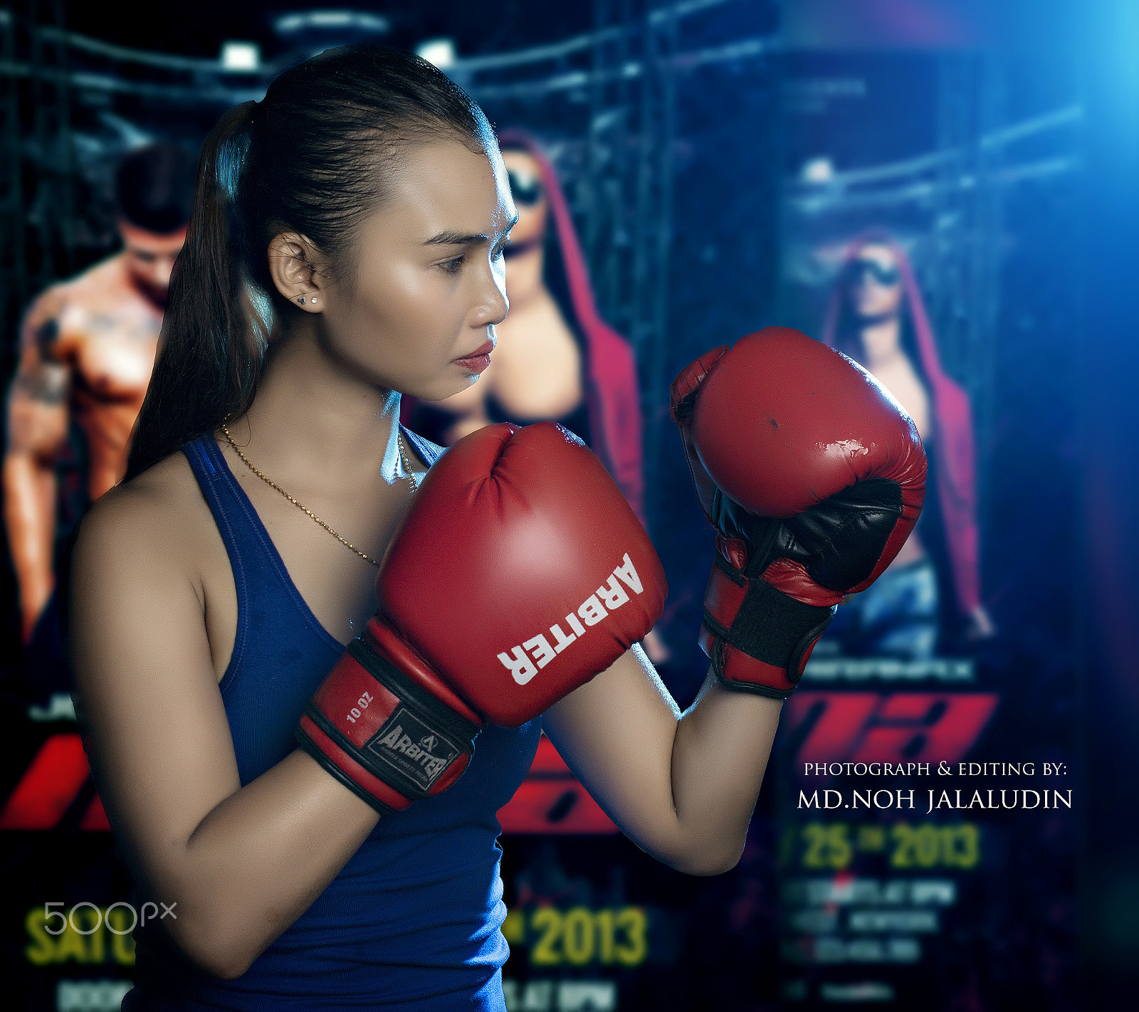 Nikon D800E + Nikon AF-S Nikkor 50mm F1.4G sample photo. Lady boxer-eyda afzan photography