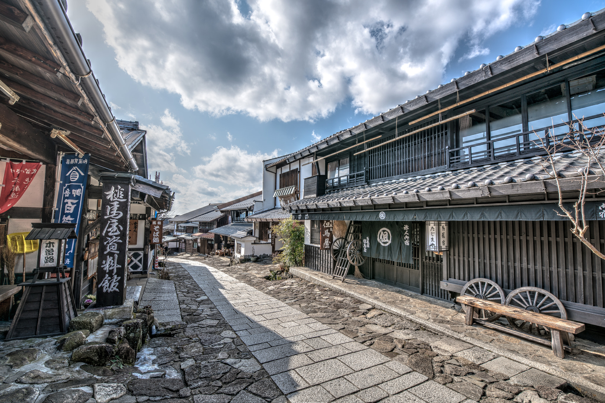 Sony a7R II + Canon EF 300mm f/2.8L sample photo. Magome-juku photography