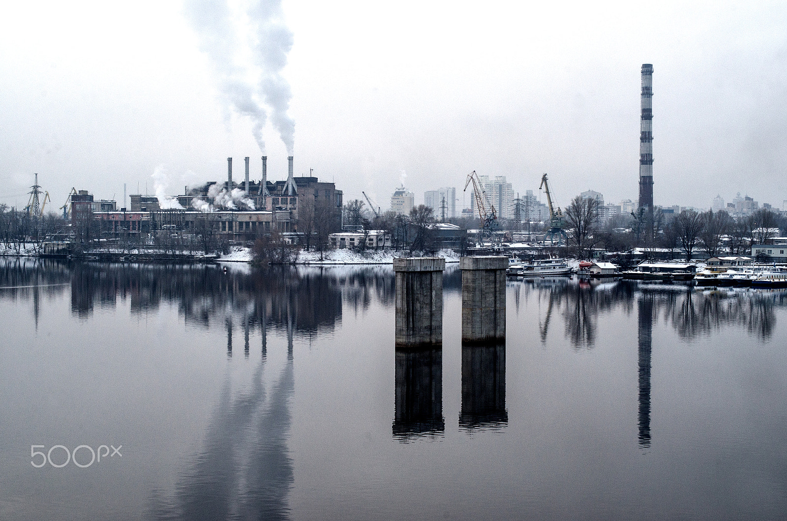 Nikon D7000 + Sigma 50mm F2.8 EX DG Macro sample photo. Industrial landscape photography
