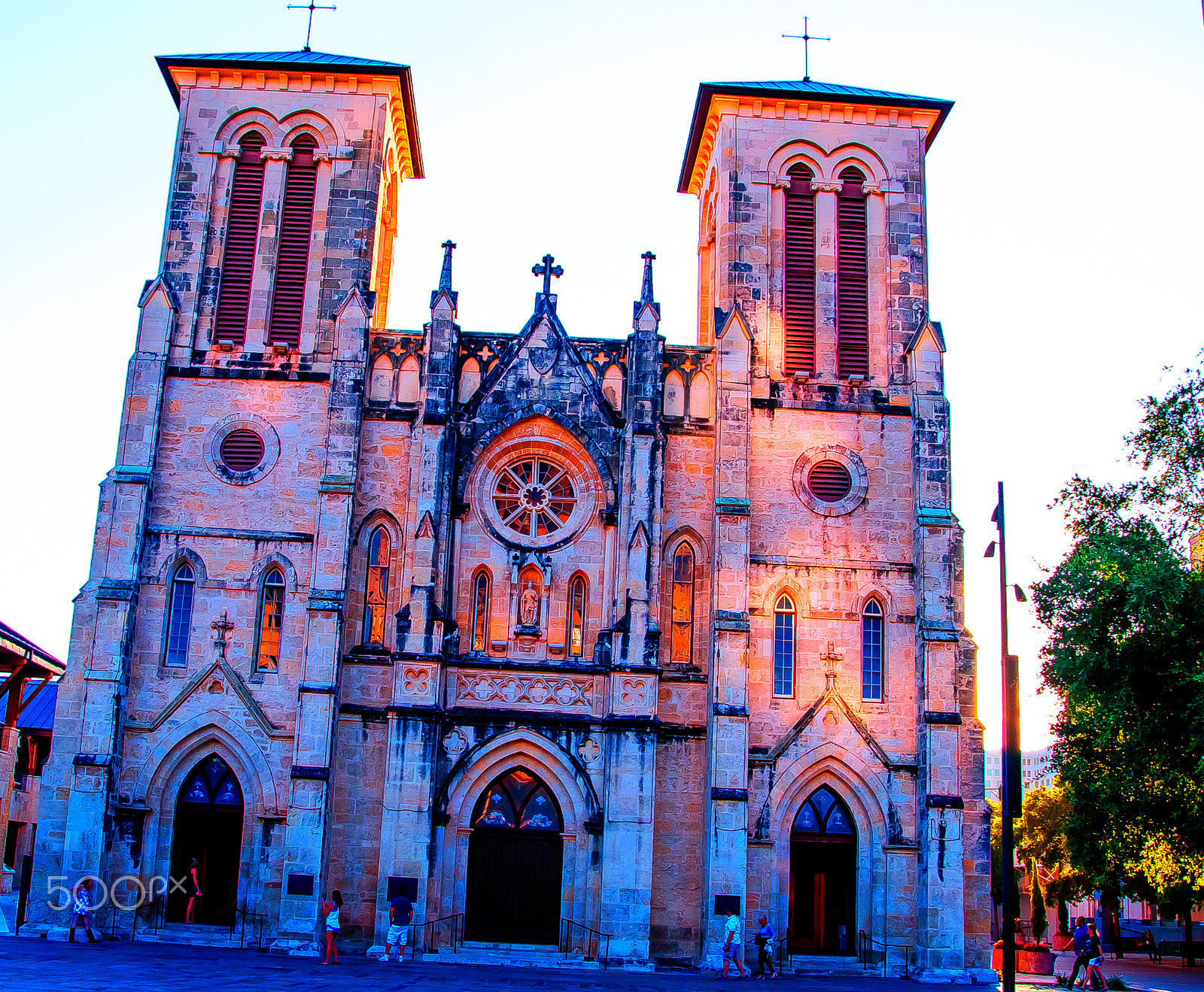 Nikon D810 sample photo. San fernando cathedral at sundown !! photography