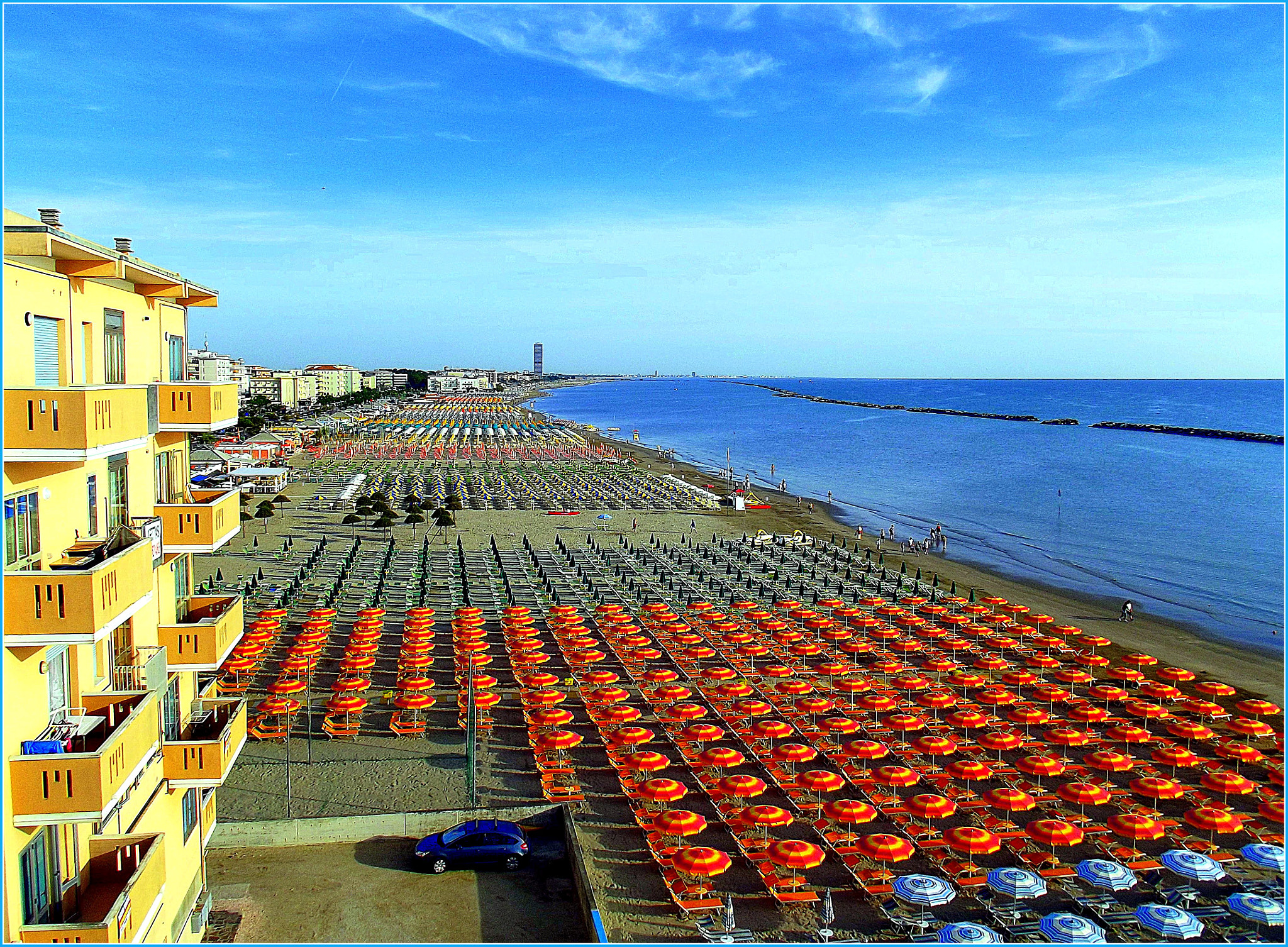 FujiFilm FinePix S2950 (FinePix S2990) sample photo. Alba: 06,48...dal tetto dell'hotel adria beach club di villamarina. photography