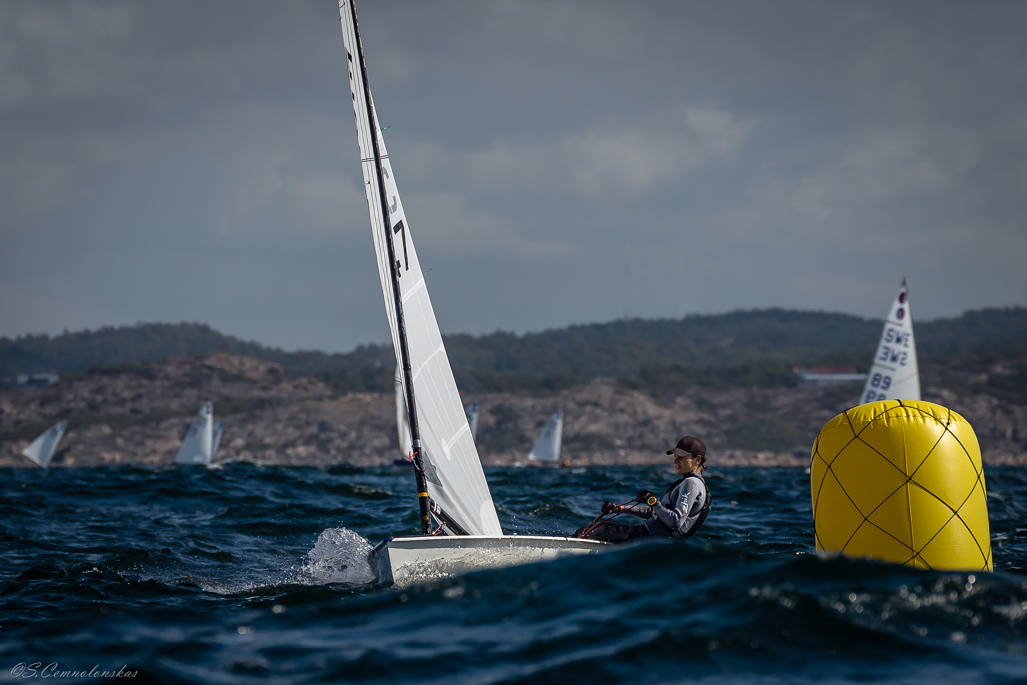 Canon EF 70-300mm F4-5.6L IS USM sample photo. E-jolle regatta photography