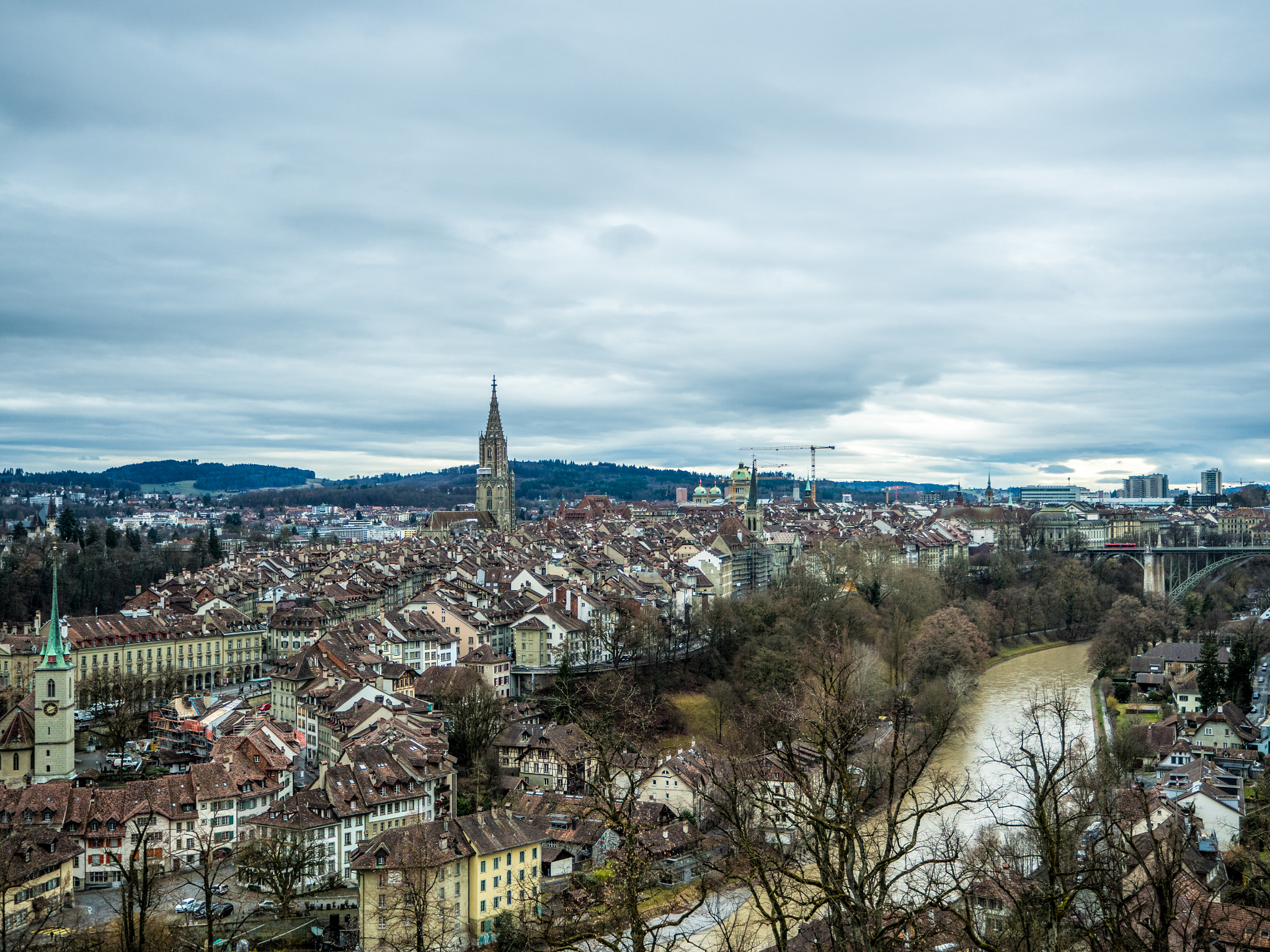 Olympus PEN E-PL7 sample photo. Bern - skyline photography
