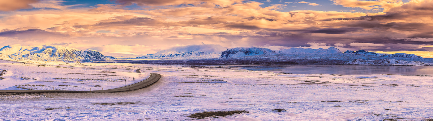 Sony a7 + Sony FE 70-200mm F4 G OSS sample photo. Road to thingvellir photography
