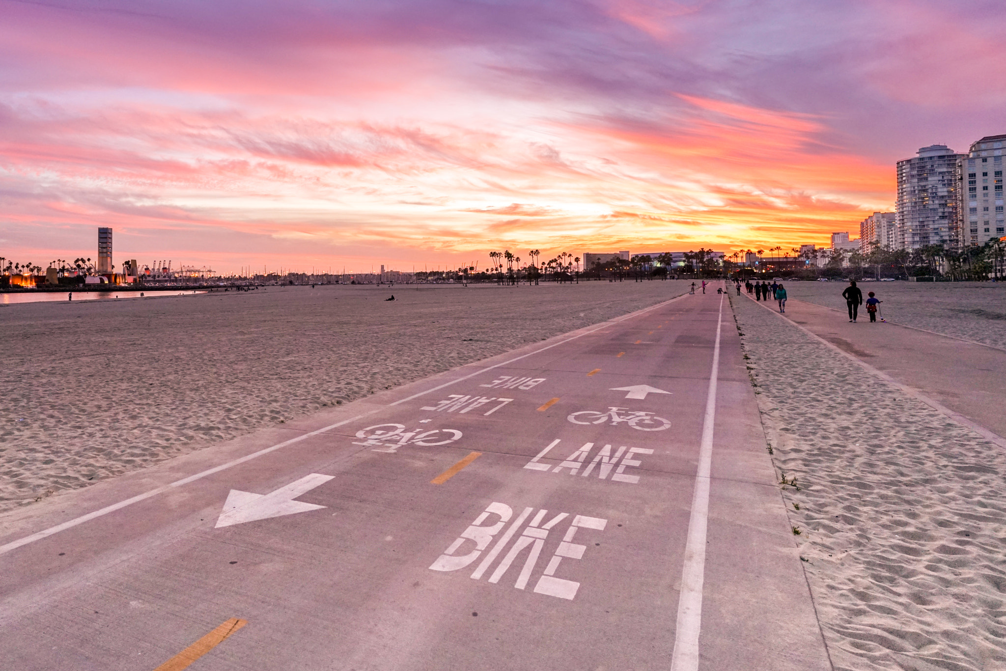 ZEISS Batis 18mm F2.8 sample photo. Long beach sunset photography