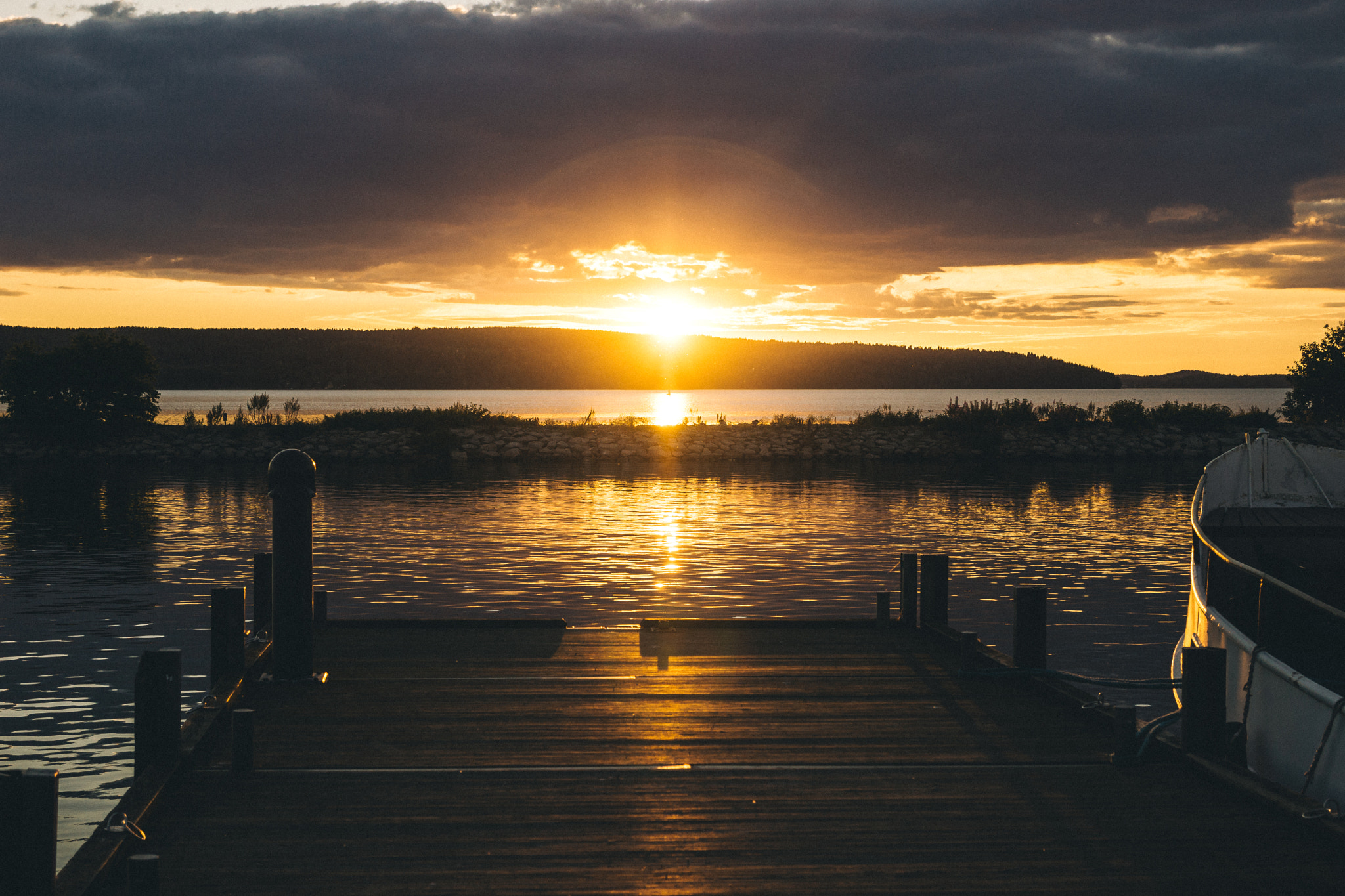 Sony SLT-A77 + Tamron SP 24-70mm F2.8 Di VC USD sample photo. Vesijärvi sunset photography