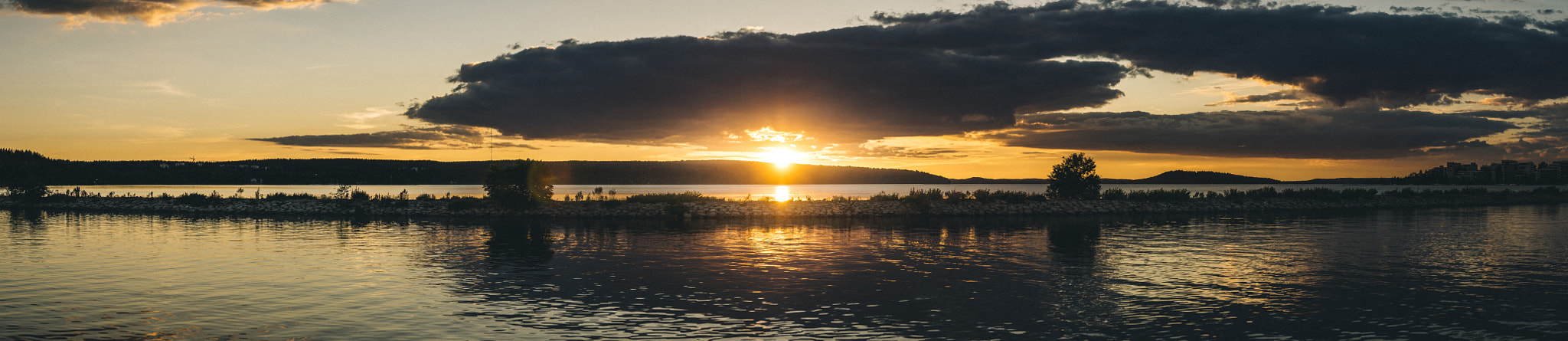 Sony SLT-A77 + Tamron SP 24-70mm F2.8 Di VC USD sample photo. Vesijärvi sunset photography