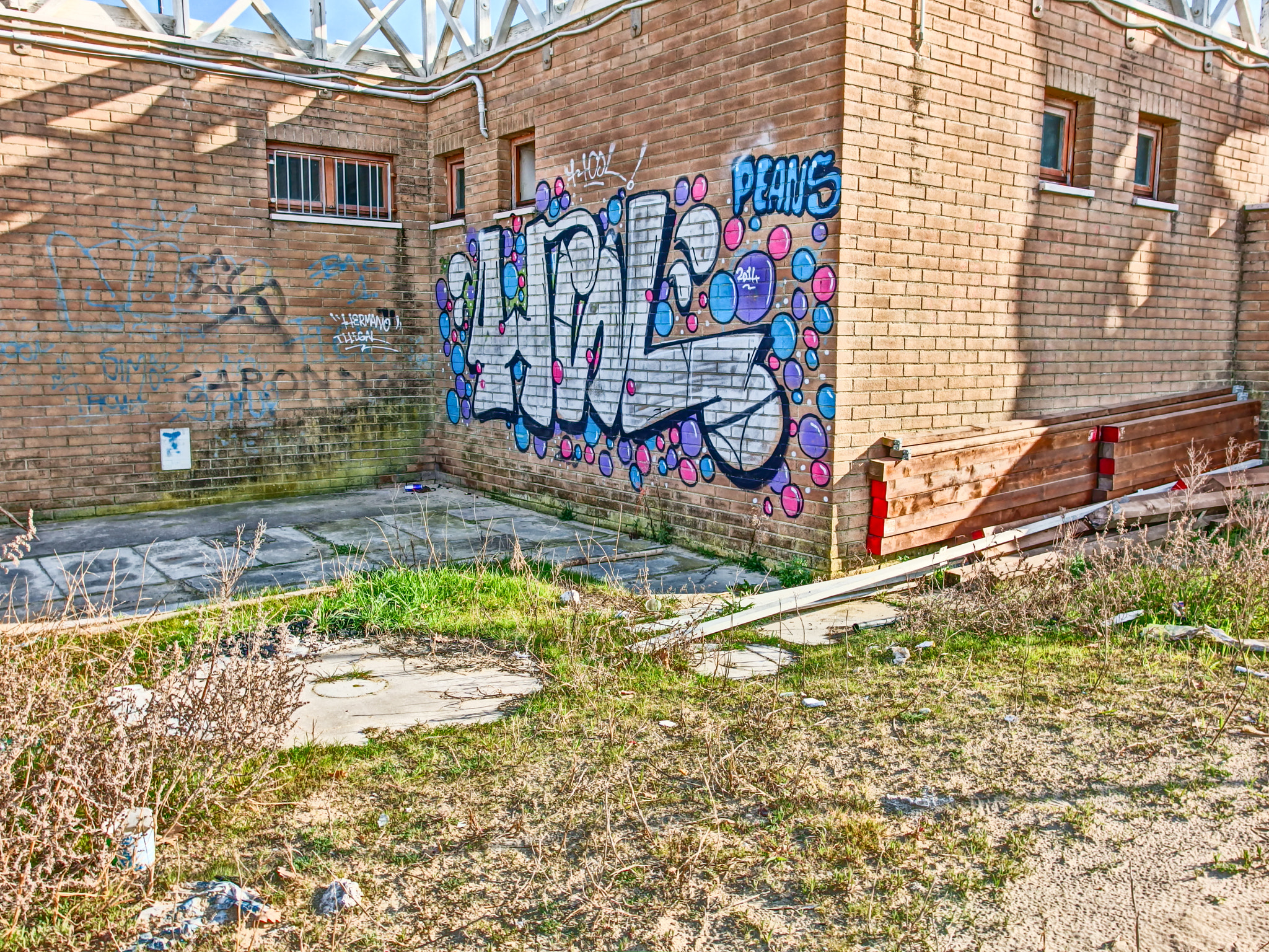 PENTAX RICOH IMAGING PENTAX MX-1 sample photo. Graffiti on the beach photography