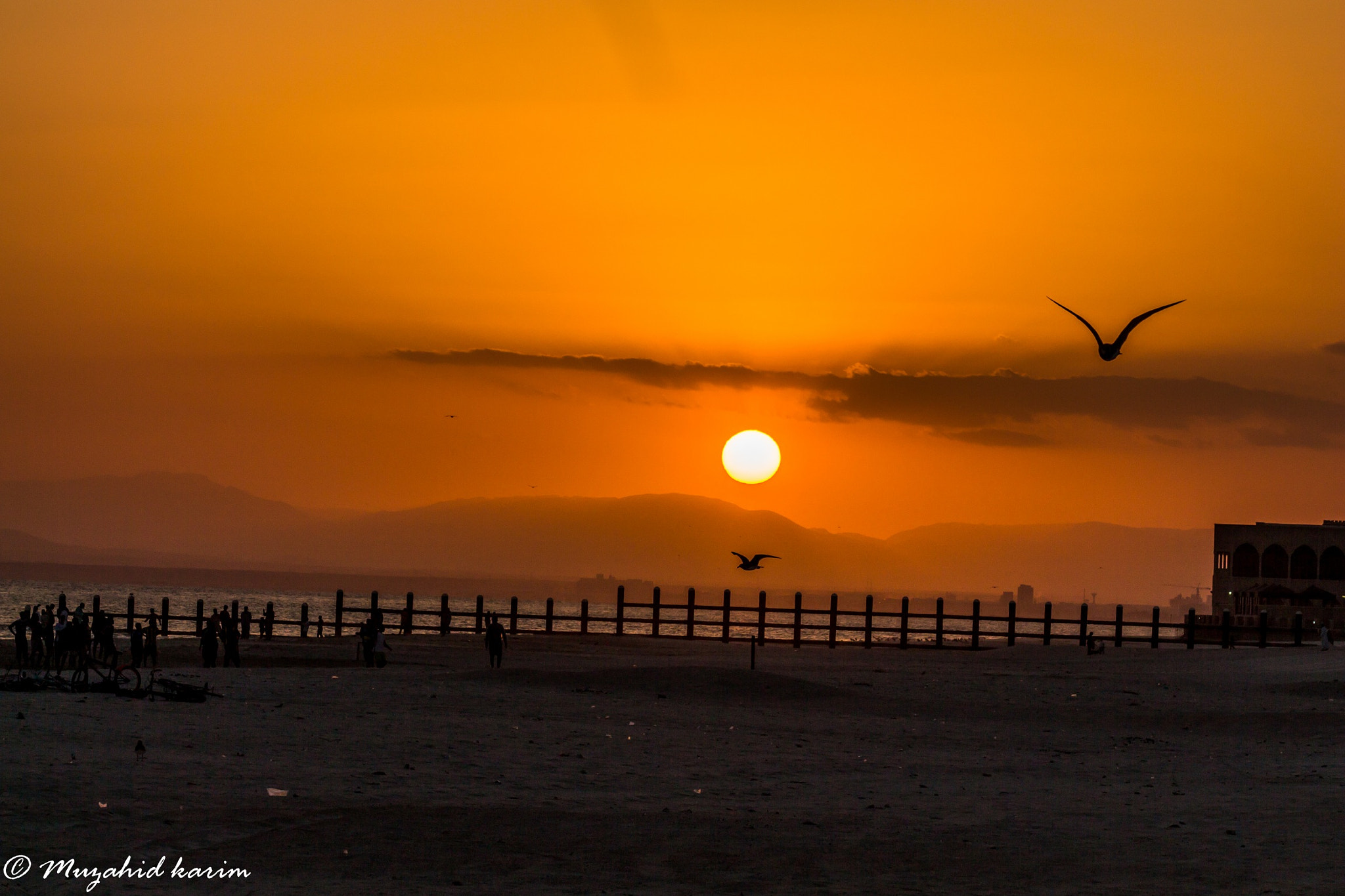 Sigma 105mm F2.8 EX DG OS HSM sample photo. Setting sun from haffa beach photography