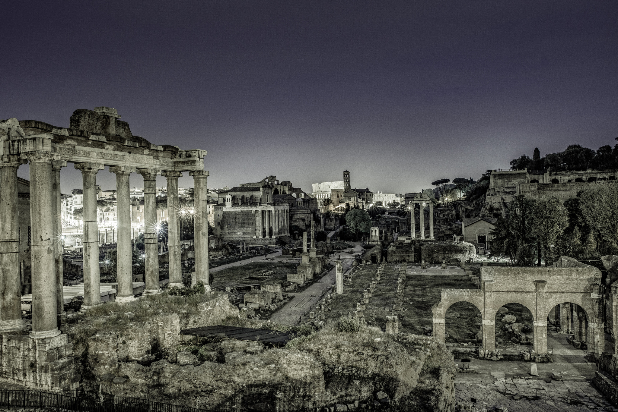 Nikon D800 sample photo. The forum at night. photography