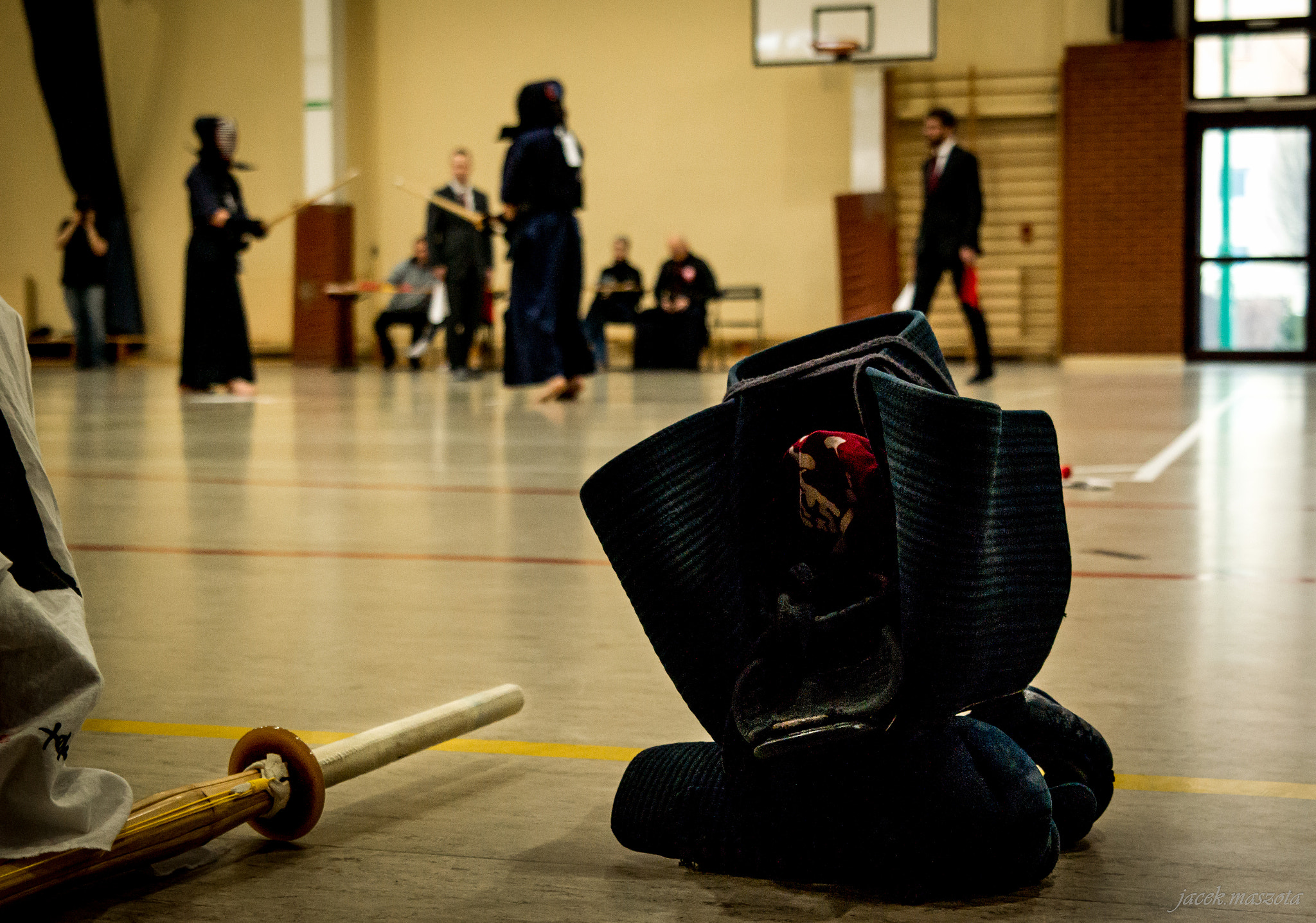 Samsung NX300M + Samsung NX 18-55mm F3.5-5.6 OIS sample photo. Kendo fight photography