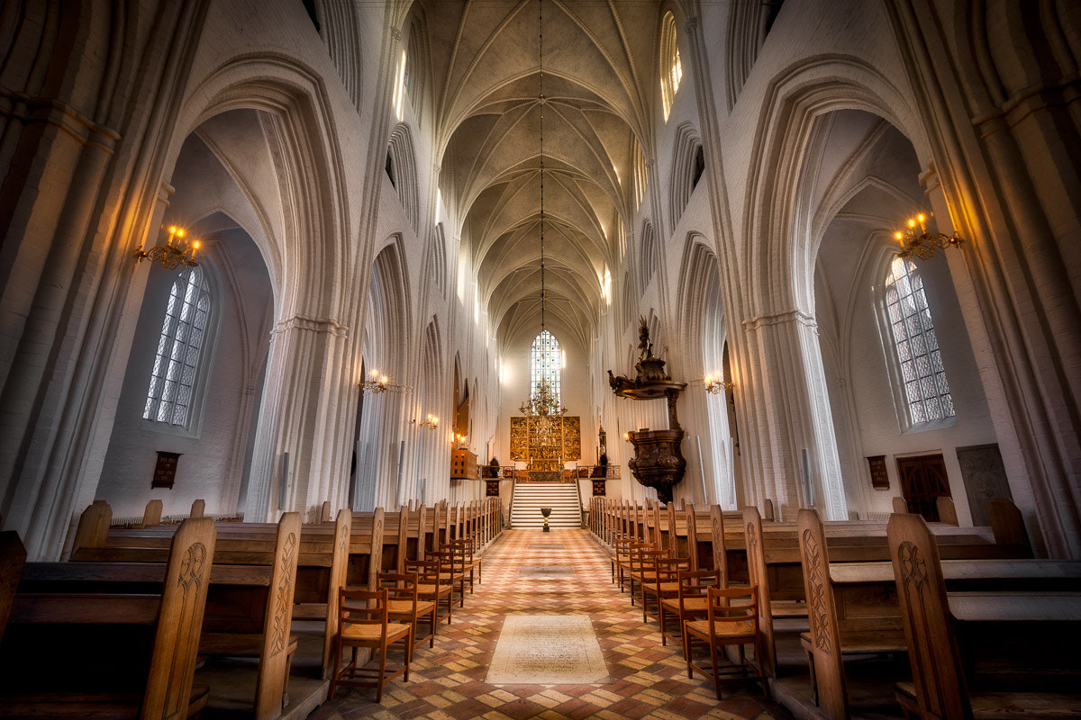 Sony a6000 sample photo. The cathedral in odense photography