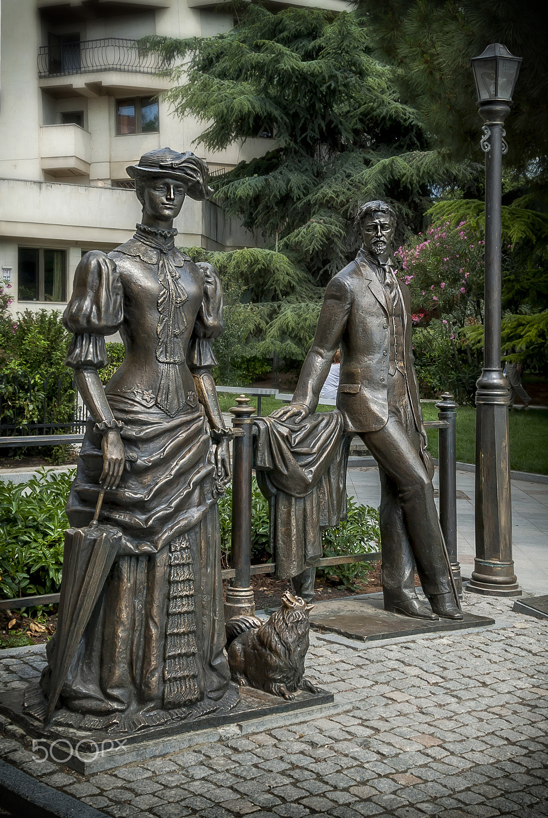 Nikon D200 sample photo. "the lady with the dog" photography
