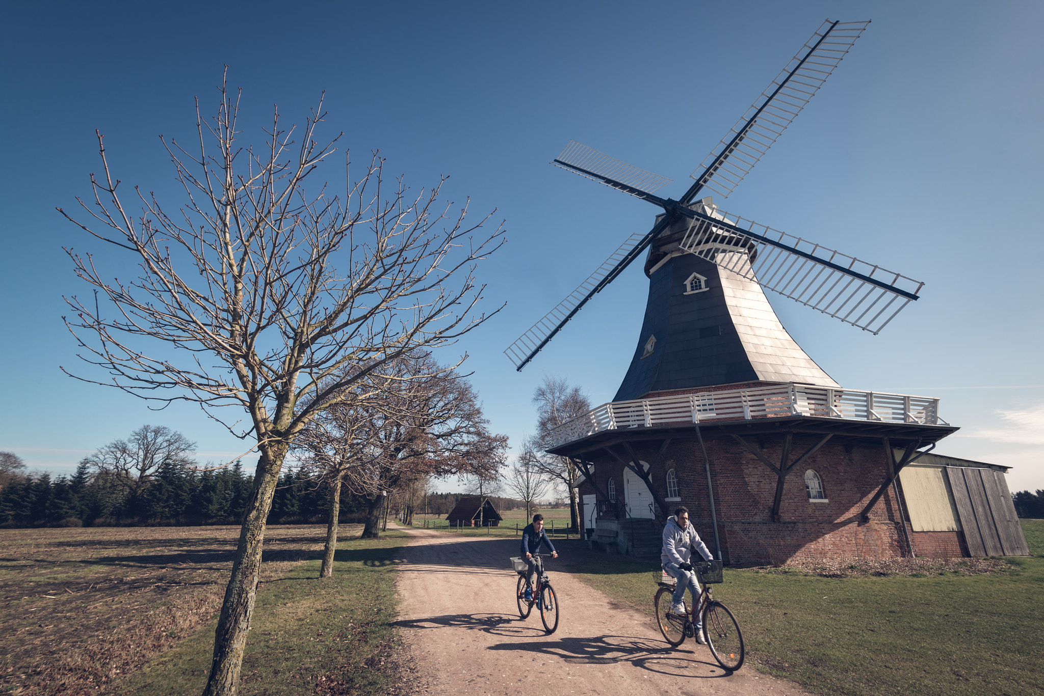 Nikon D800E sample photo. Historical windmill in germany photography