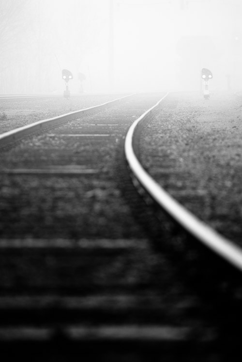 Nikon D200 sample photo. Railway details photography