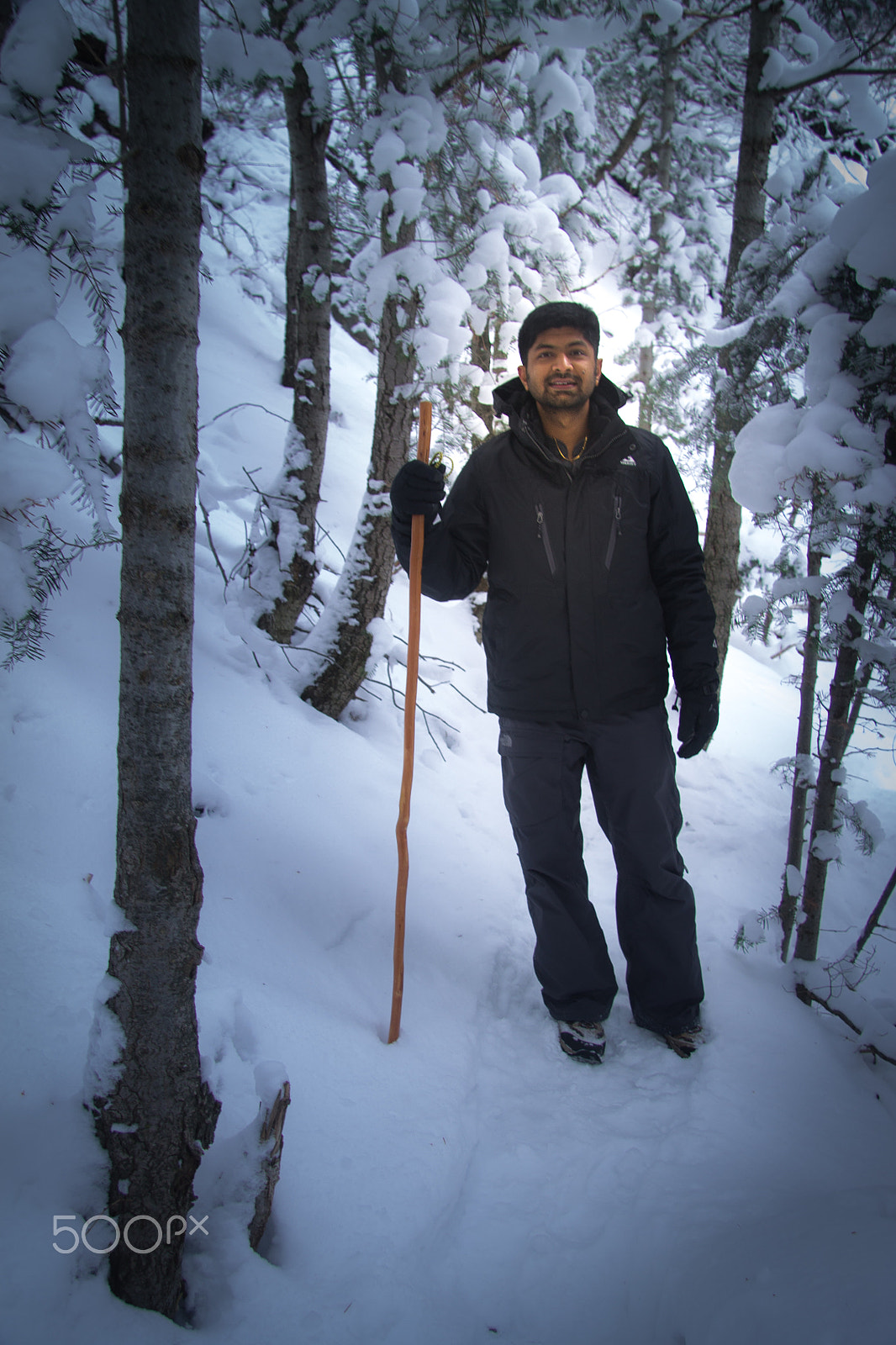 Canon EF-S 17-85mm F4-5.6 IS USM sample photo. Subbu in the snow photography