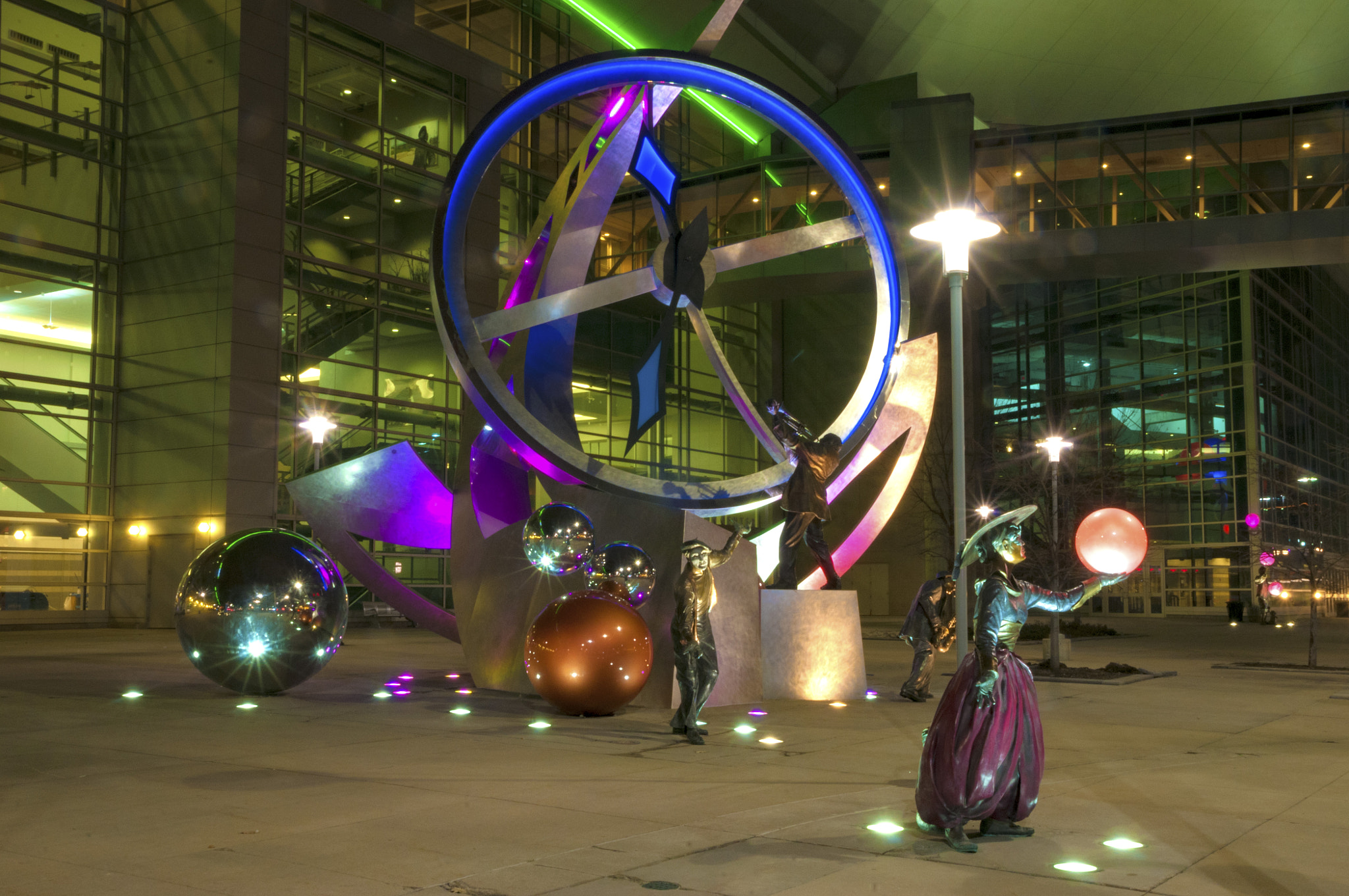 Nikon D300 sample photo. Omaha clock photography