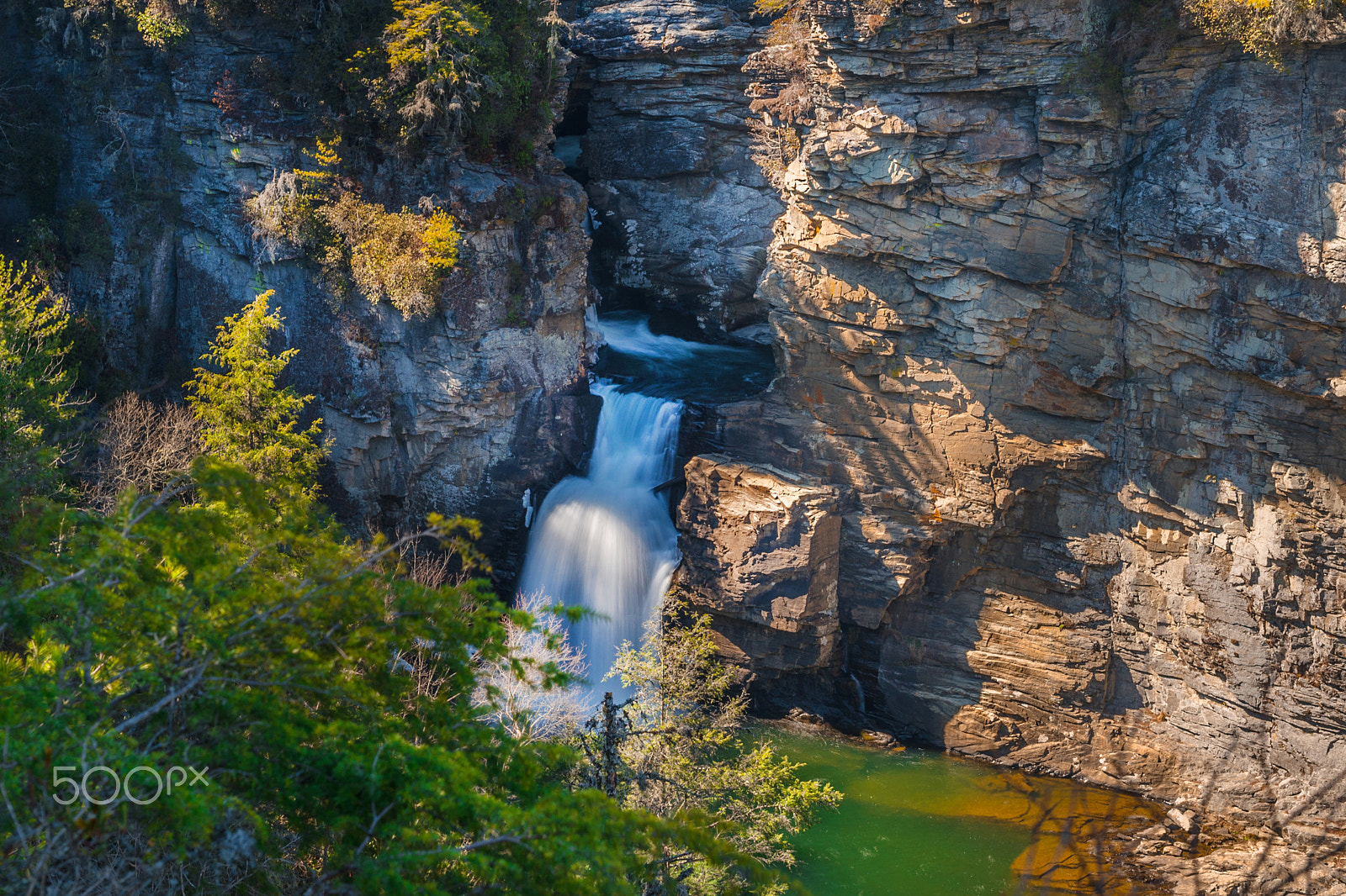 Sigma 24-70mm F2.8 EX DG HSM sample photo. Linville falls photography