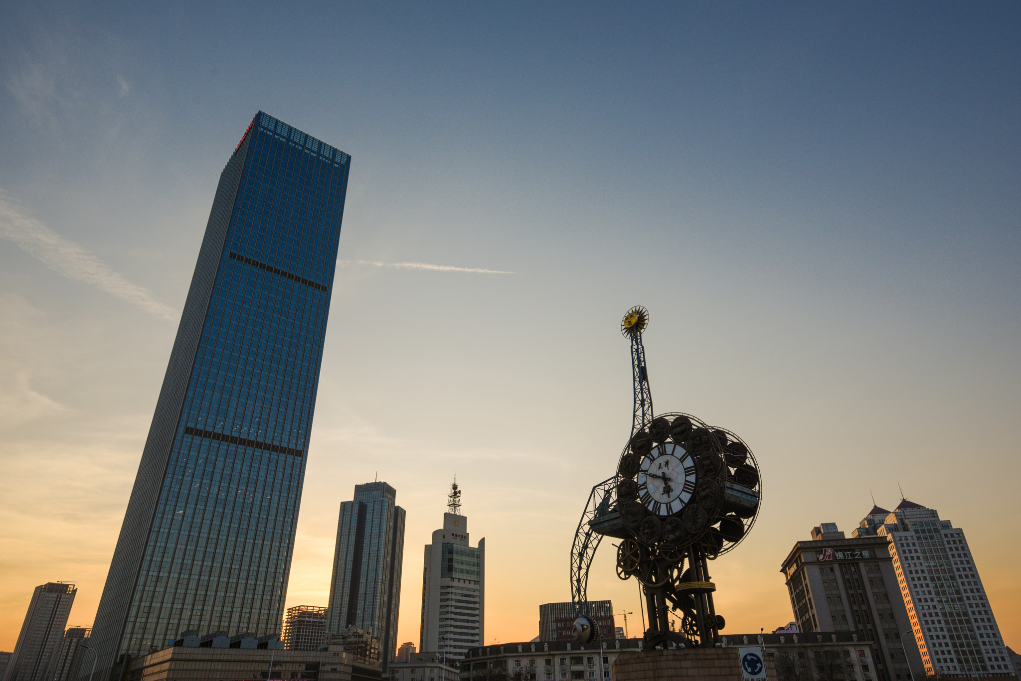 Tamron SP 15-30mm F2.8 Di VC USD sample photo. Tianjin landmark historic building - century clock photography