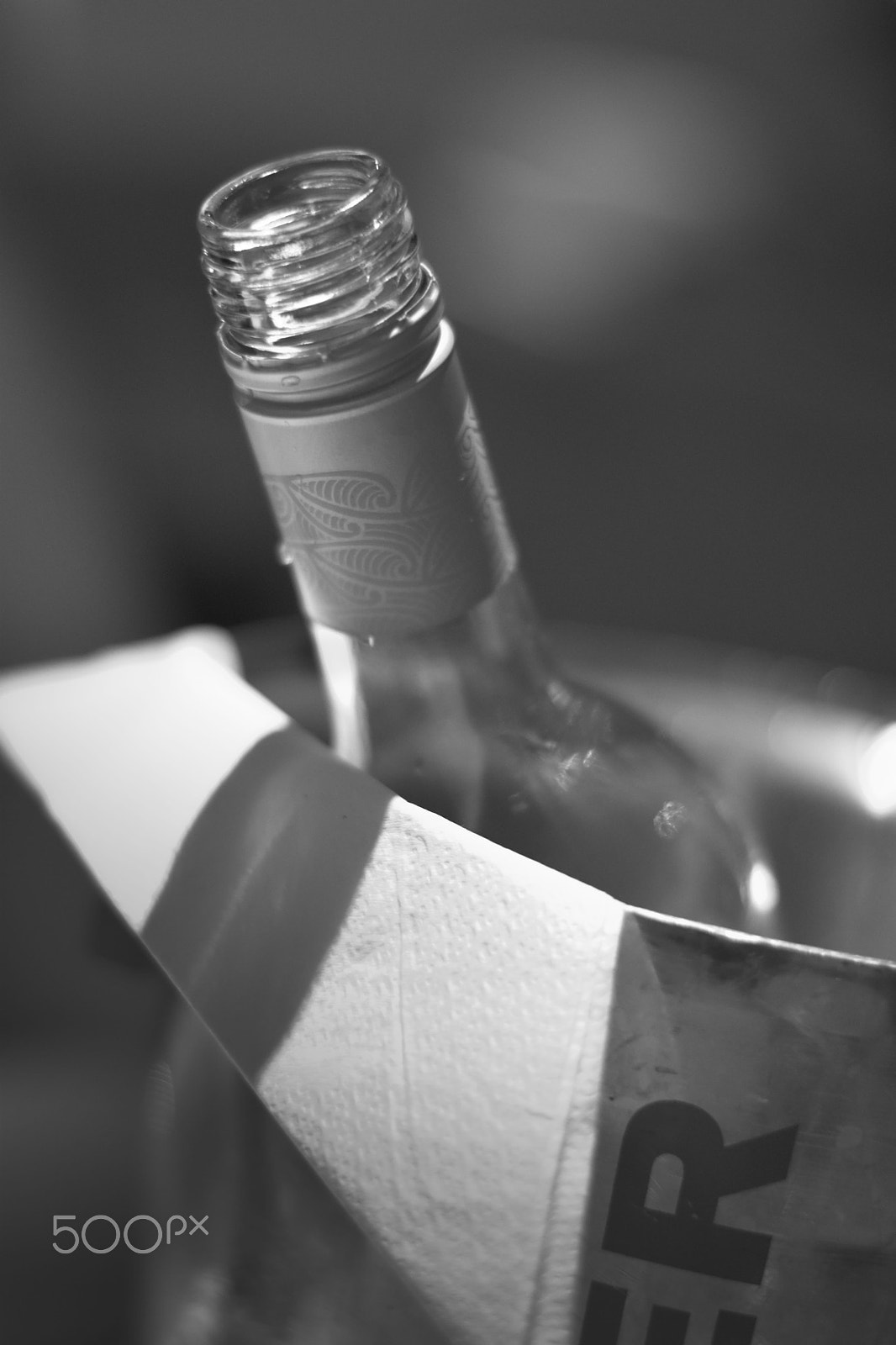 Nikon D5600 + Nikon AF-S Nikkor 50mm F1.8G sample photo. Bw bottle photography